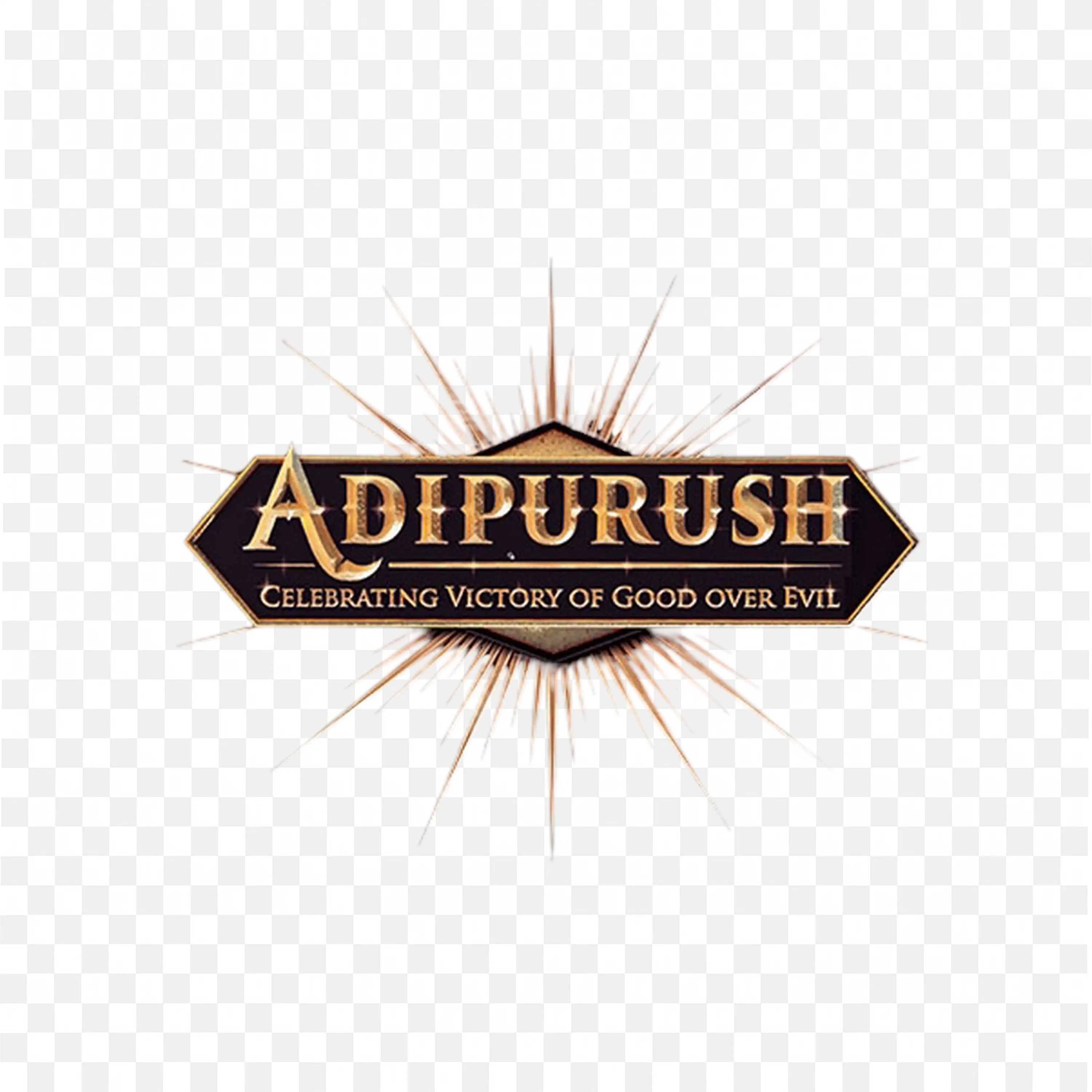 Wooden Signboard with Adipurush Text Decorative Frame