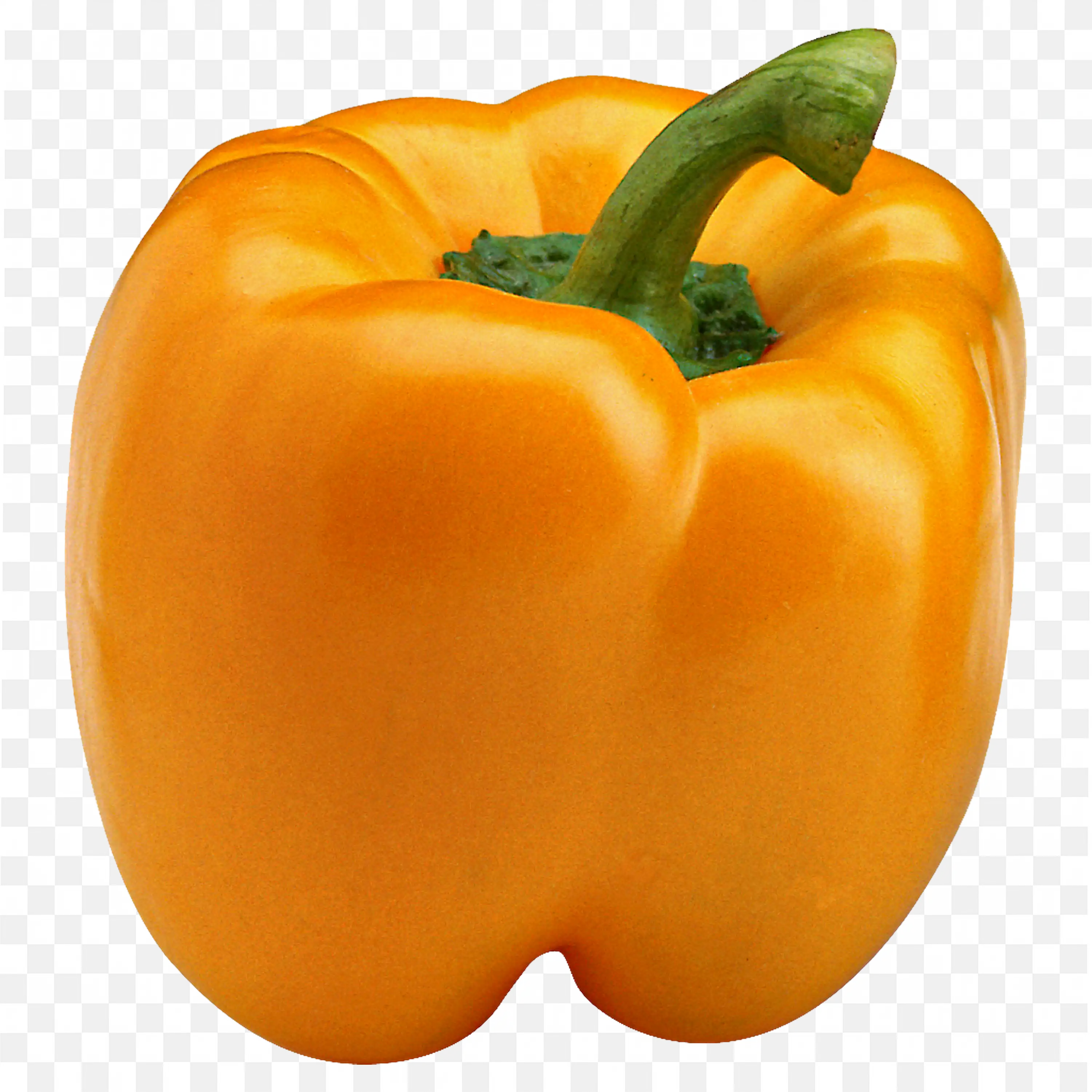 Bright Yellow Bell Pepper with Green Stem Download Free