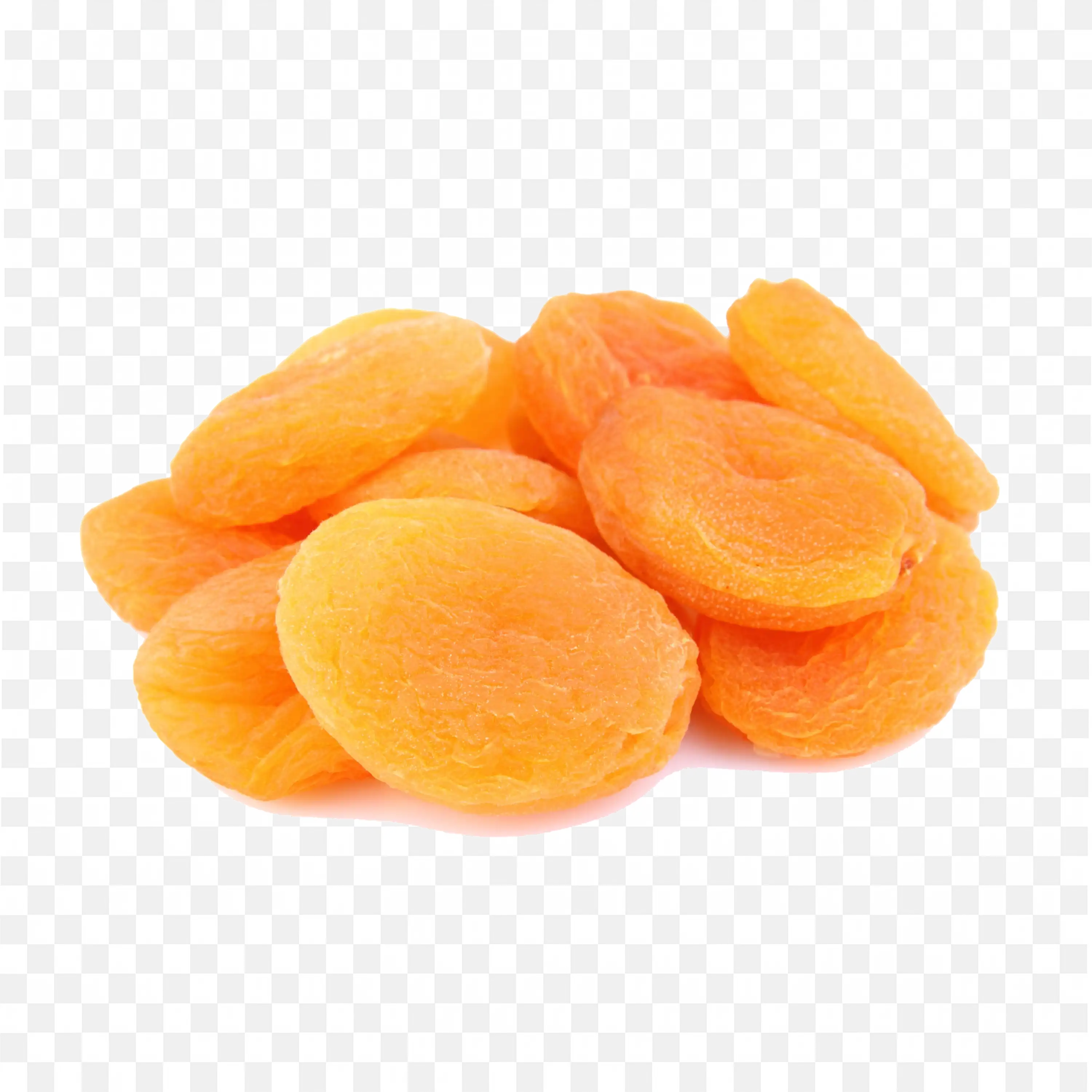 Chewy Dried Apricots Fruit On White Background Png Free