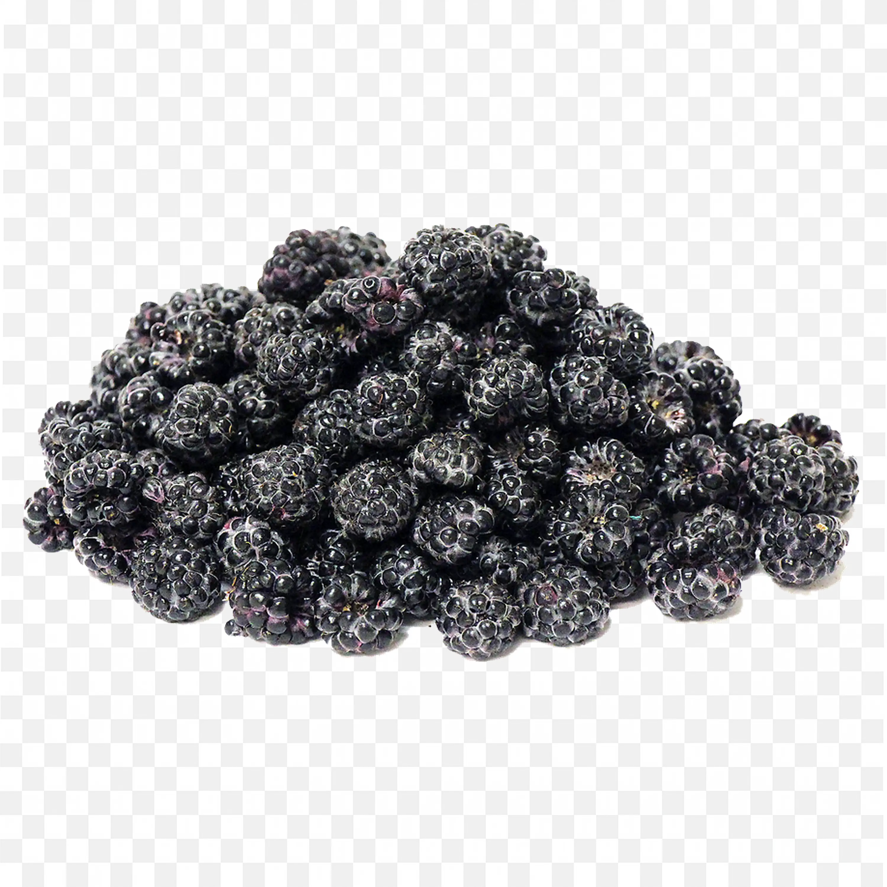 Fresh and Juicy Mulberries Clustered Together Free Png Image
