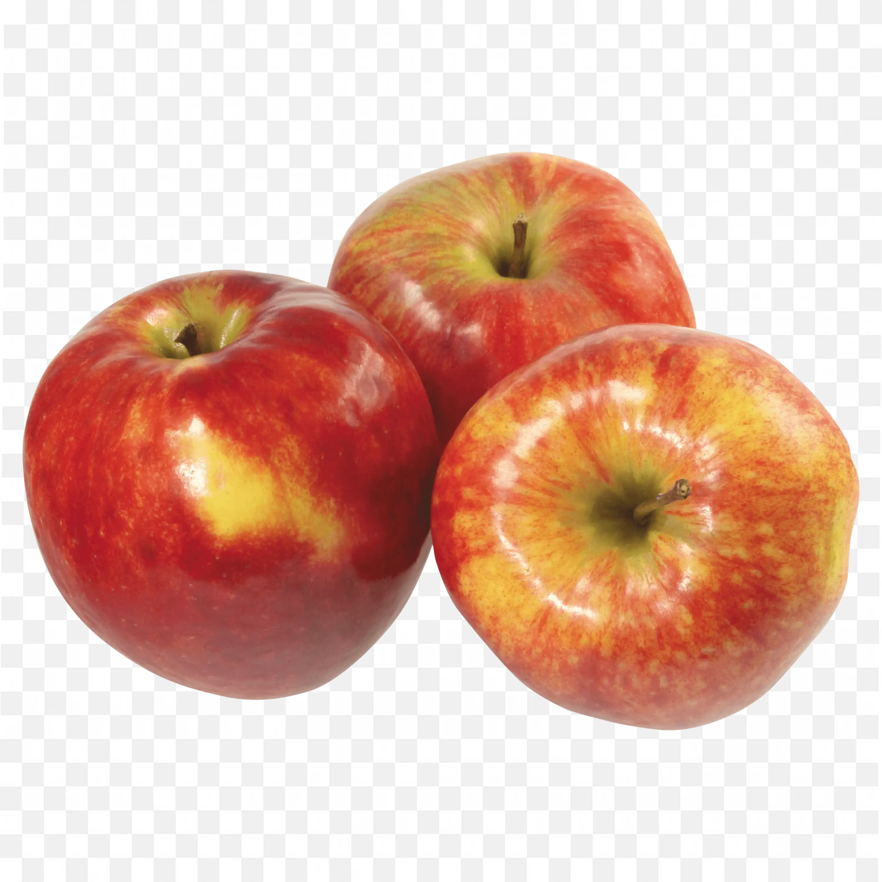 Green Apples in a Shining Skin Are Grouped Together Image