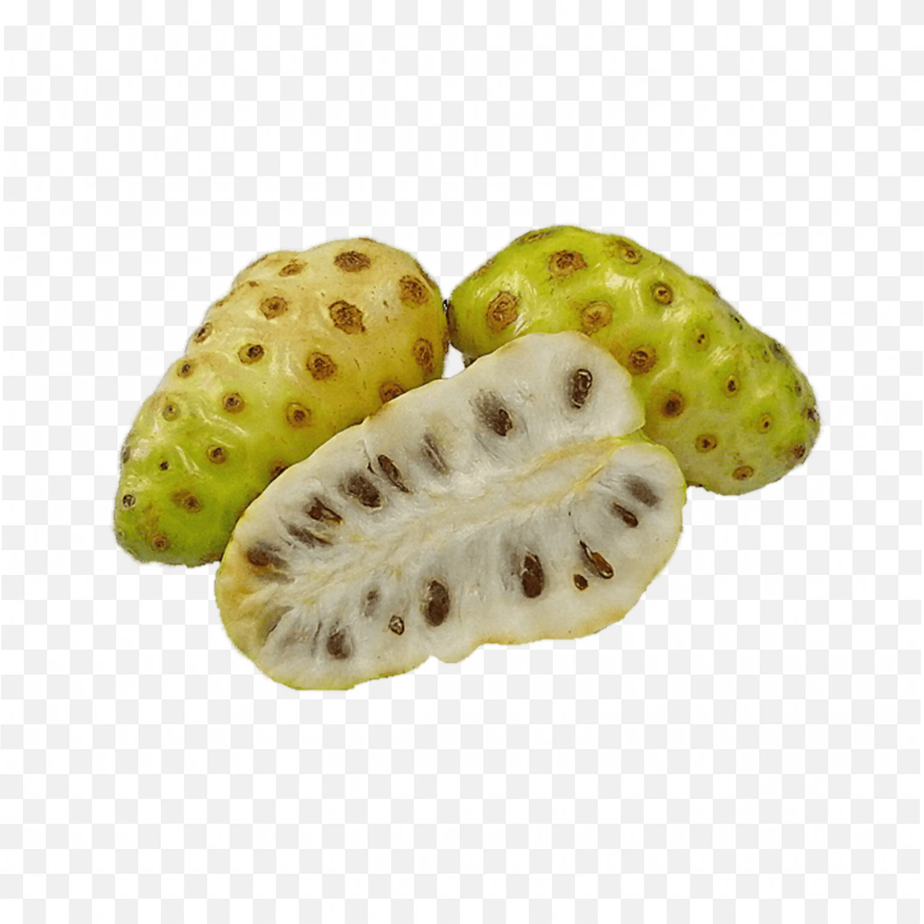 Noni Fruit with Rough Skin and White Juicy Core Png Free