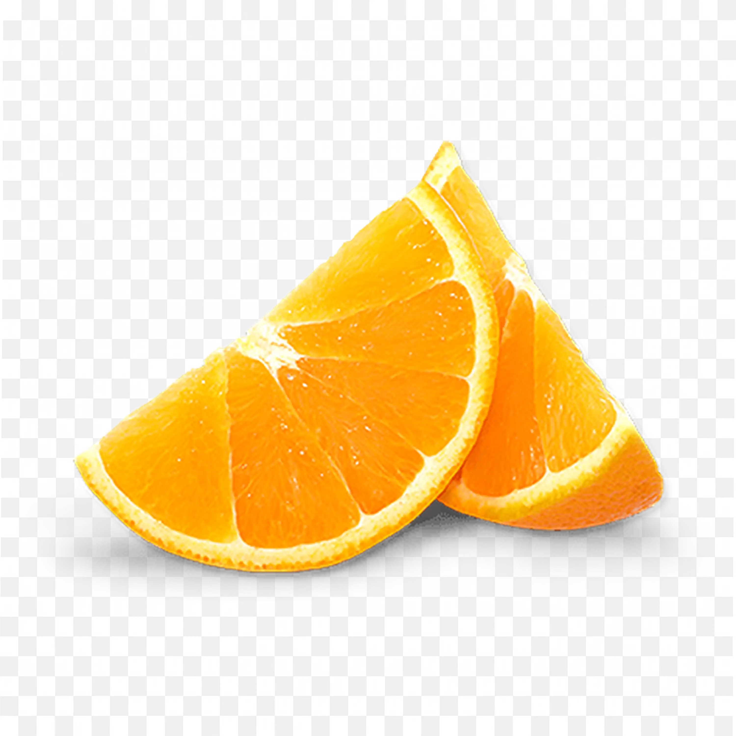 Orange Slices with Vibrant Colour and Juicy Orange Flesh