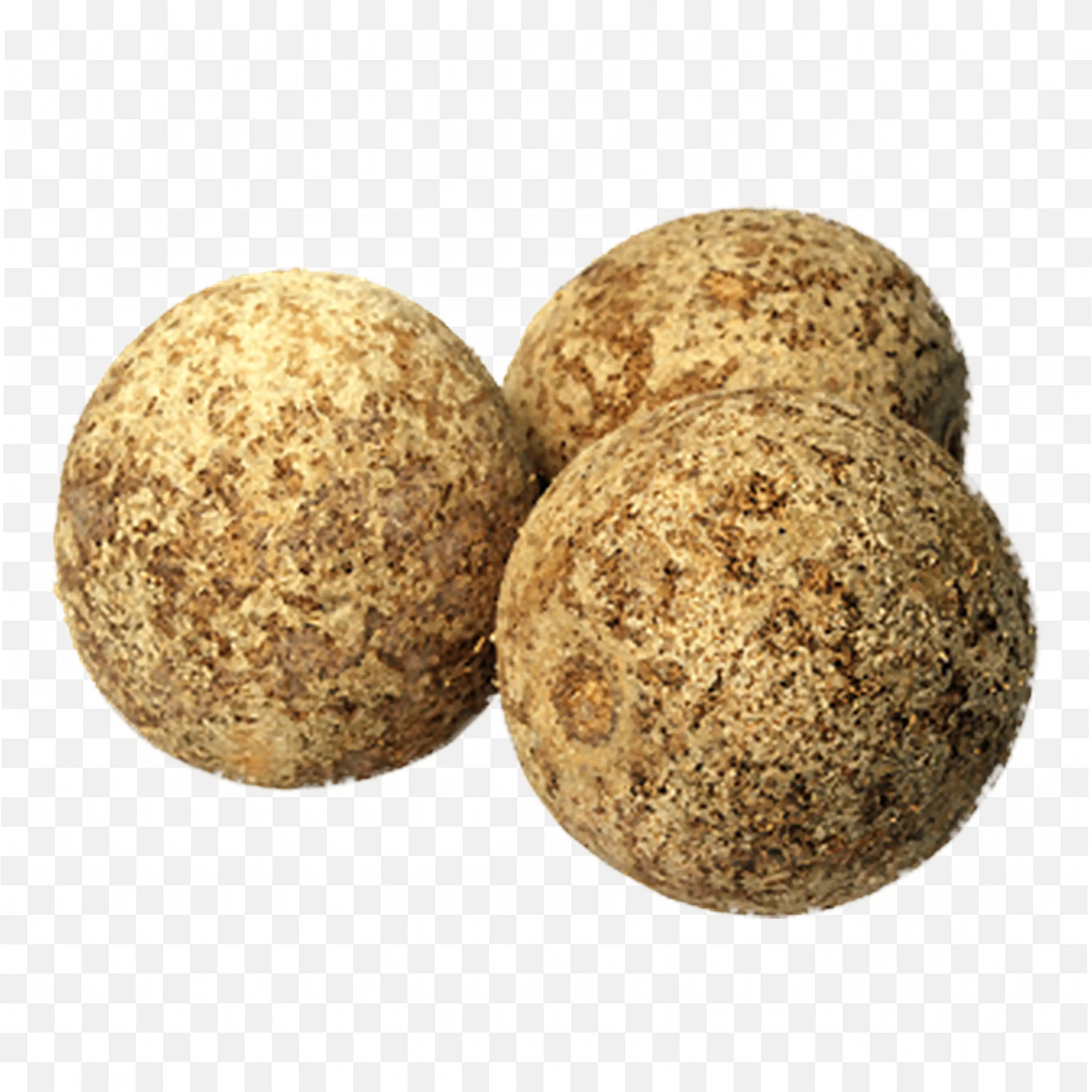 Round Brown Longan Fruit with Thin Dry Outer Shell Png Image