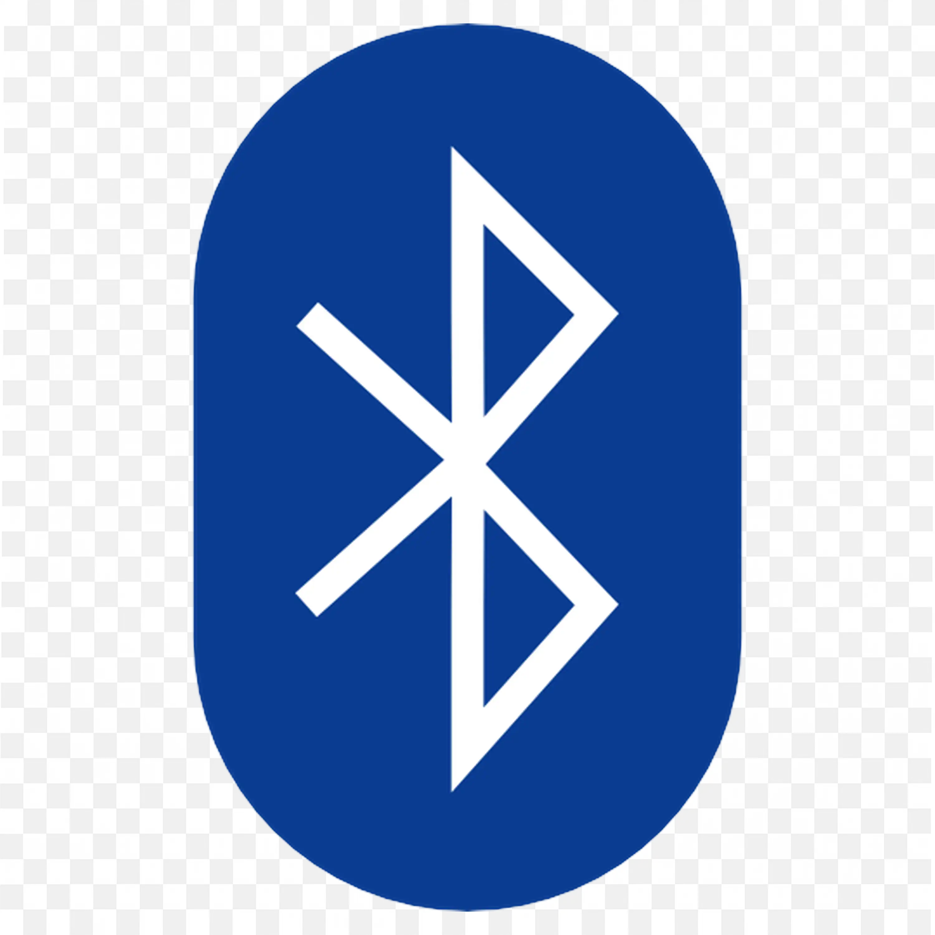Bluetooth App icon in white over navy blue rounded square