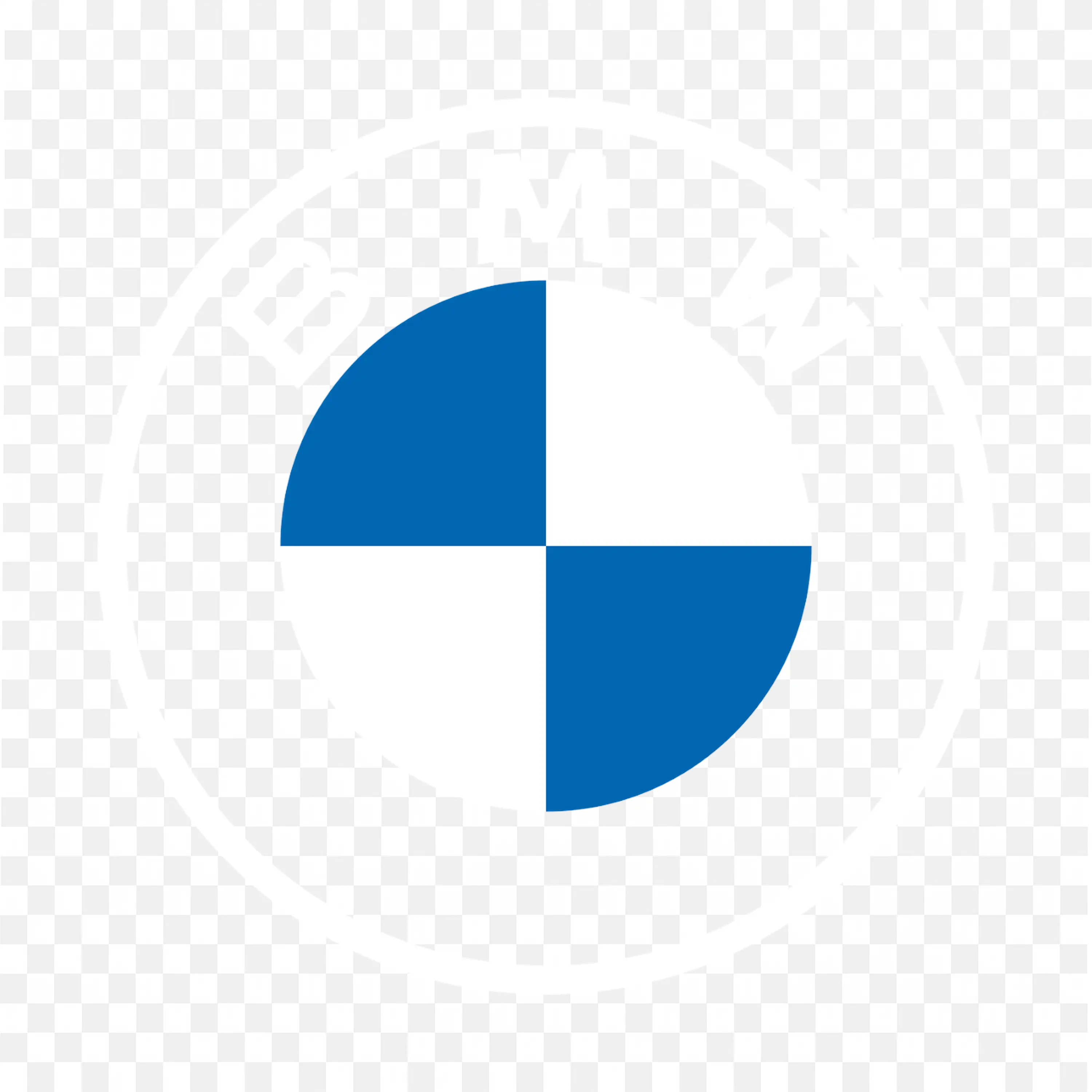 BMW Blue and White Symbol a famous Car Brand Logo free PNG
