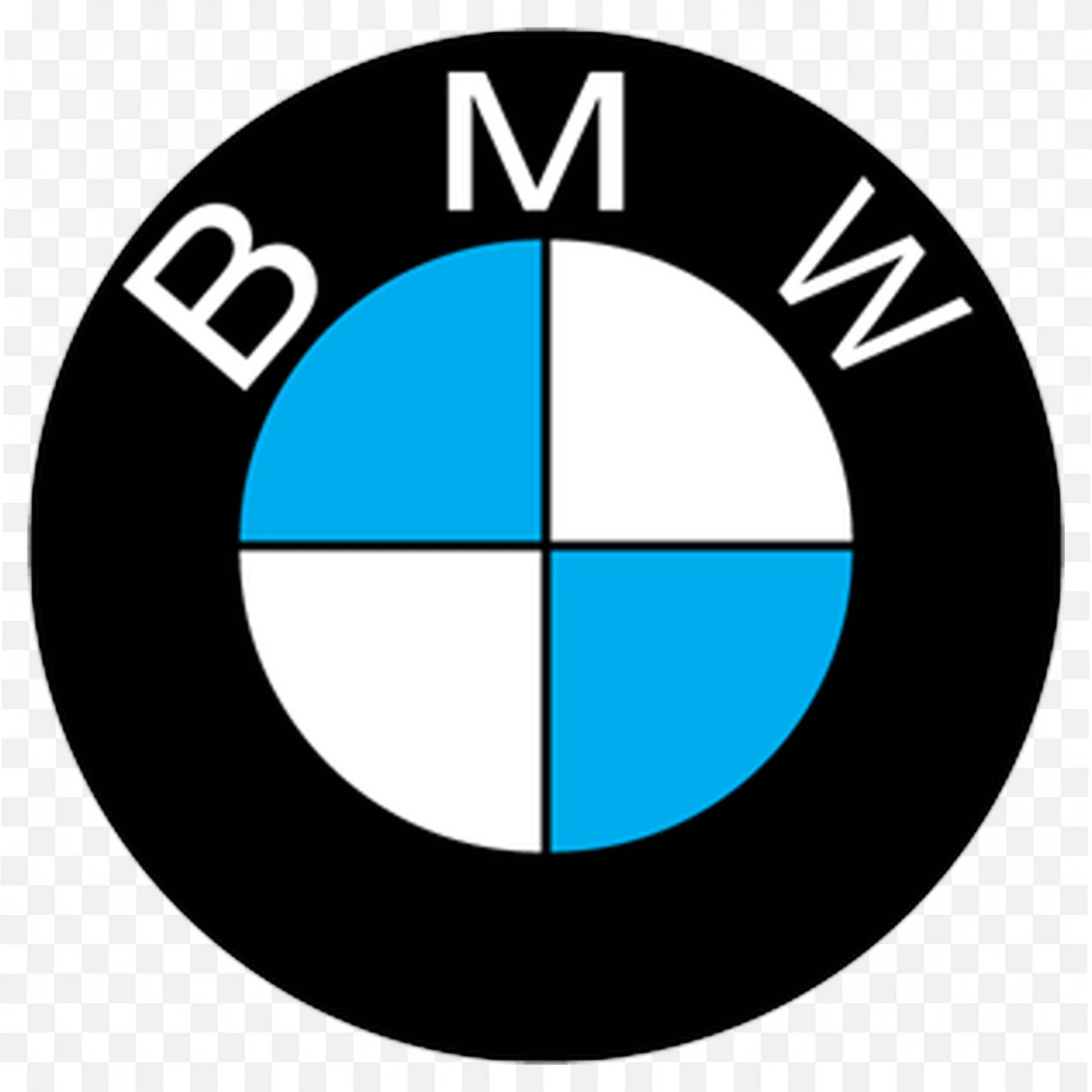 BMW icon with black ring and clean blue white Center PNG
