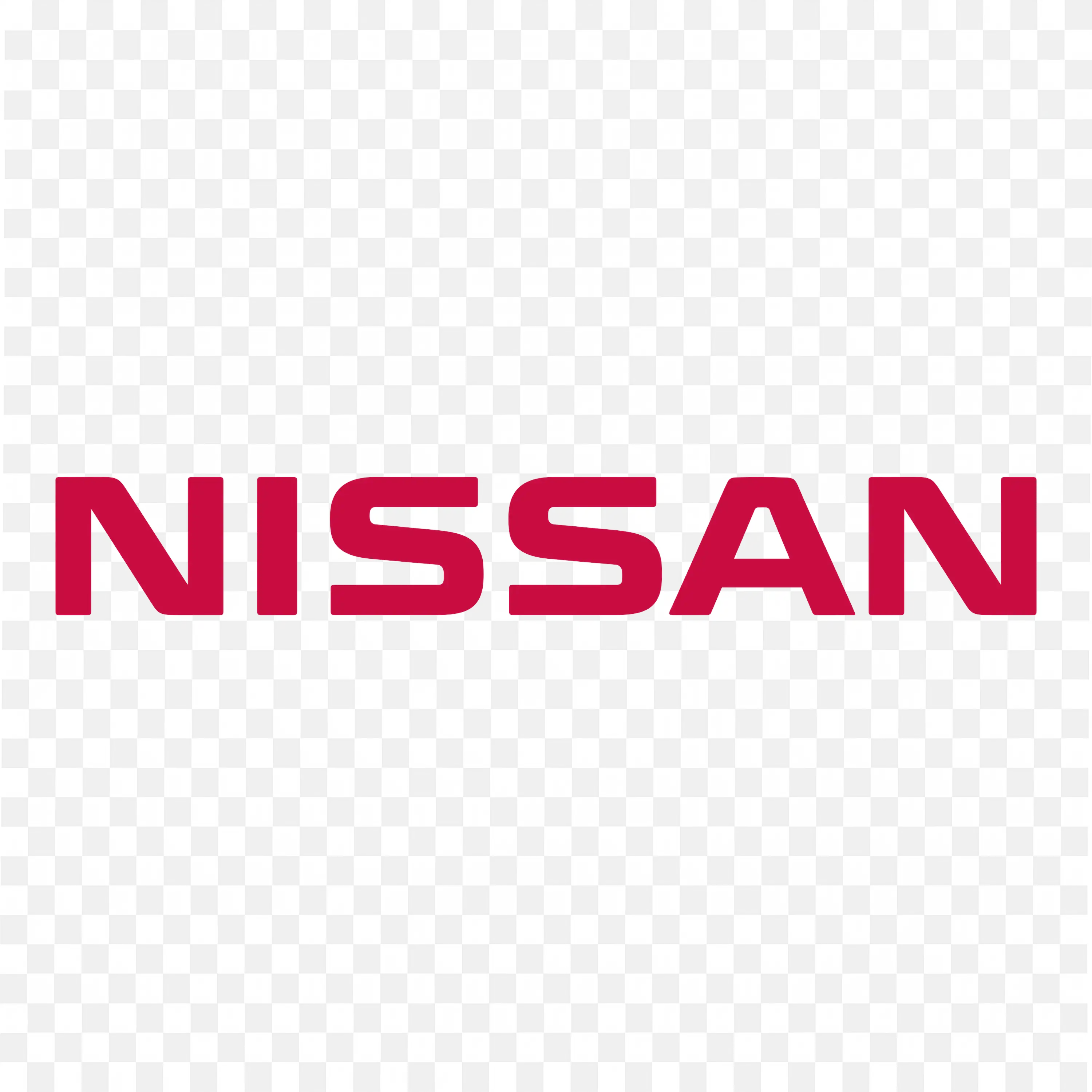 Bold Pink Text Style Nissan Wordmark Logo PNG for free