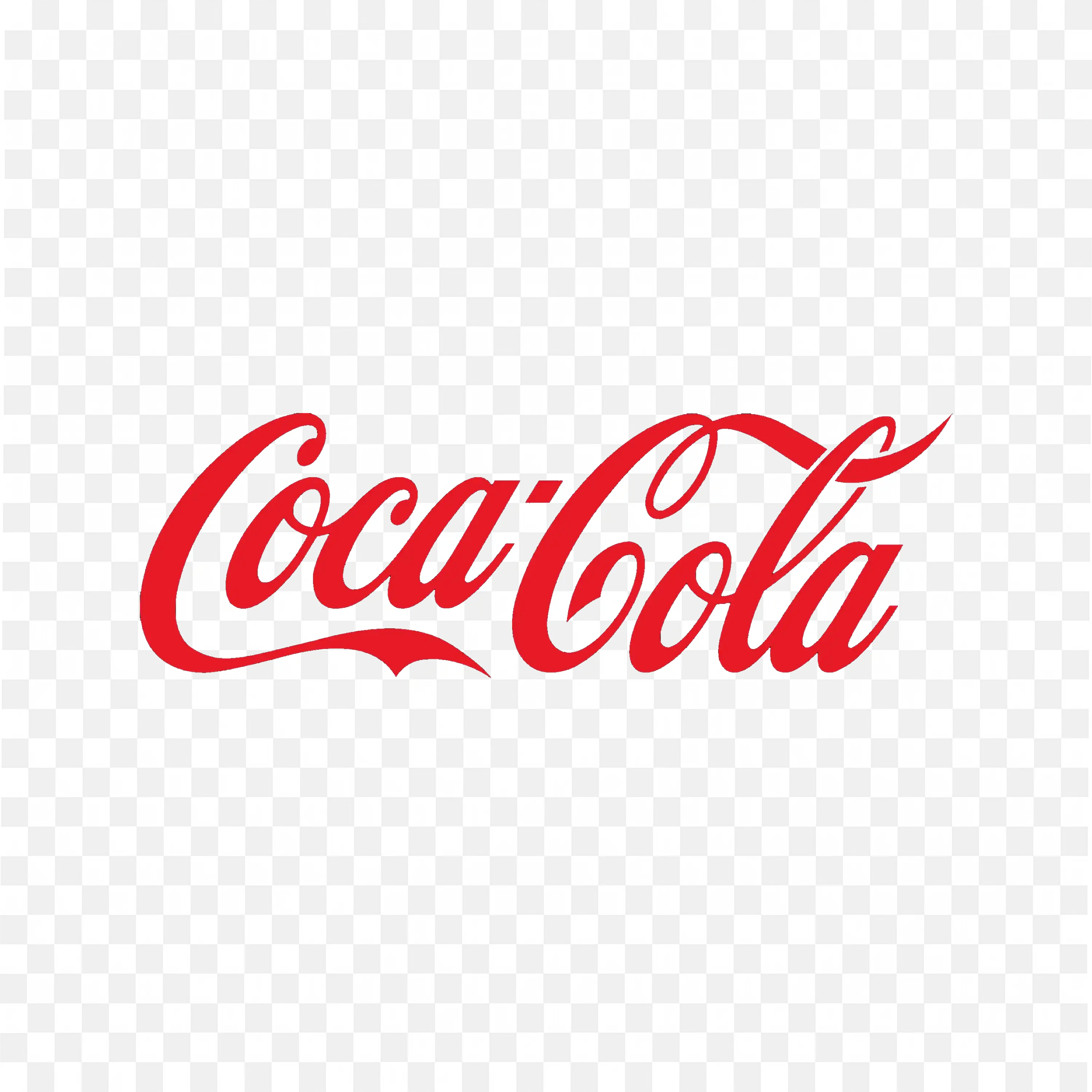 Download the Classic Red CocaCola Text Logo PNG for free