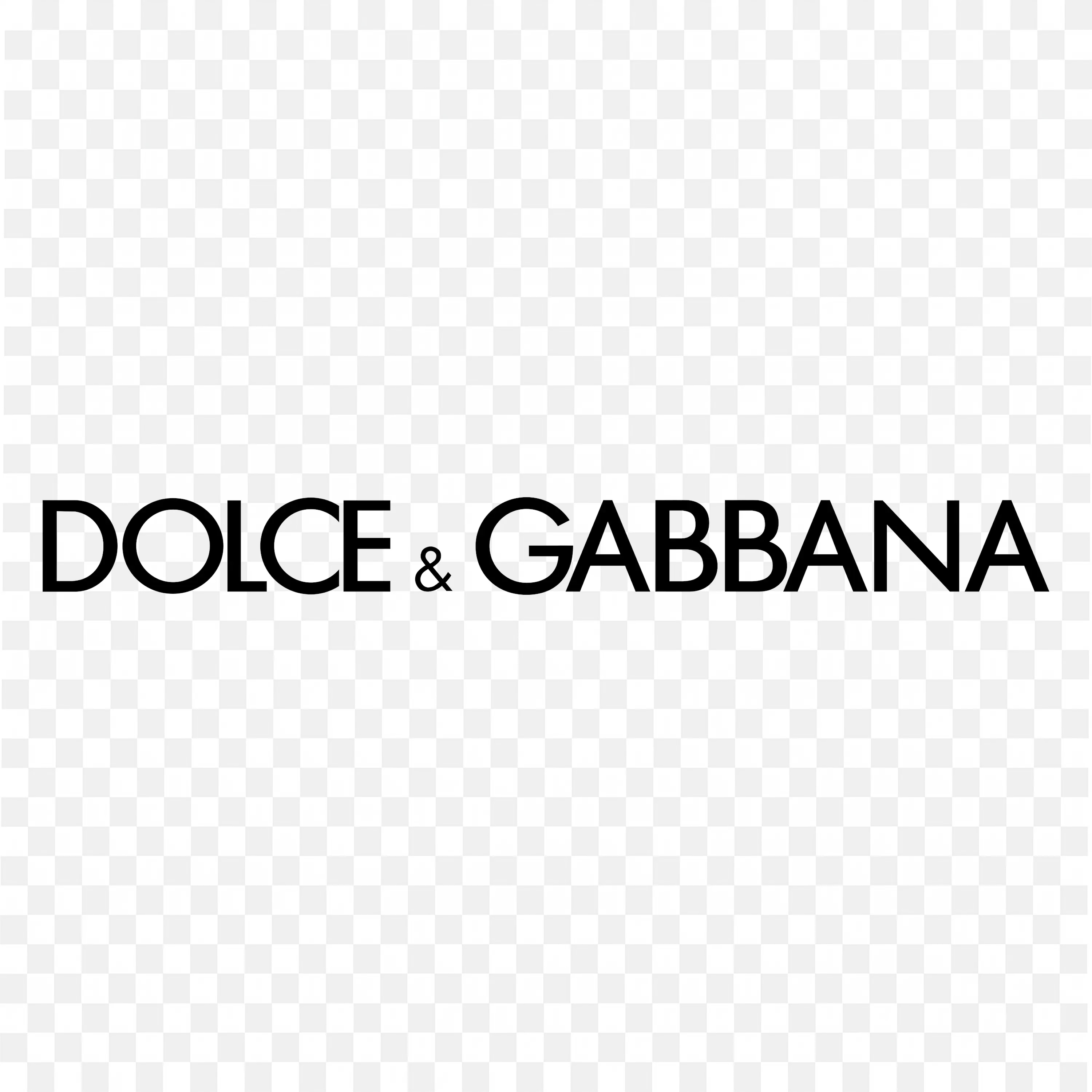 Dolce and Gabbana Brand Logo in Black Elegant Text Font PNG