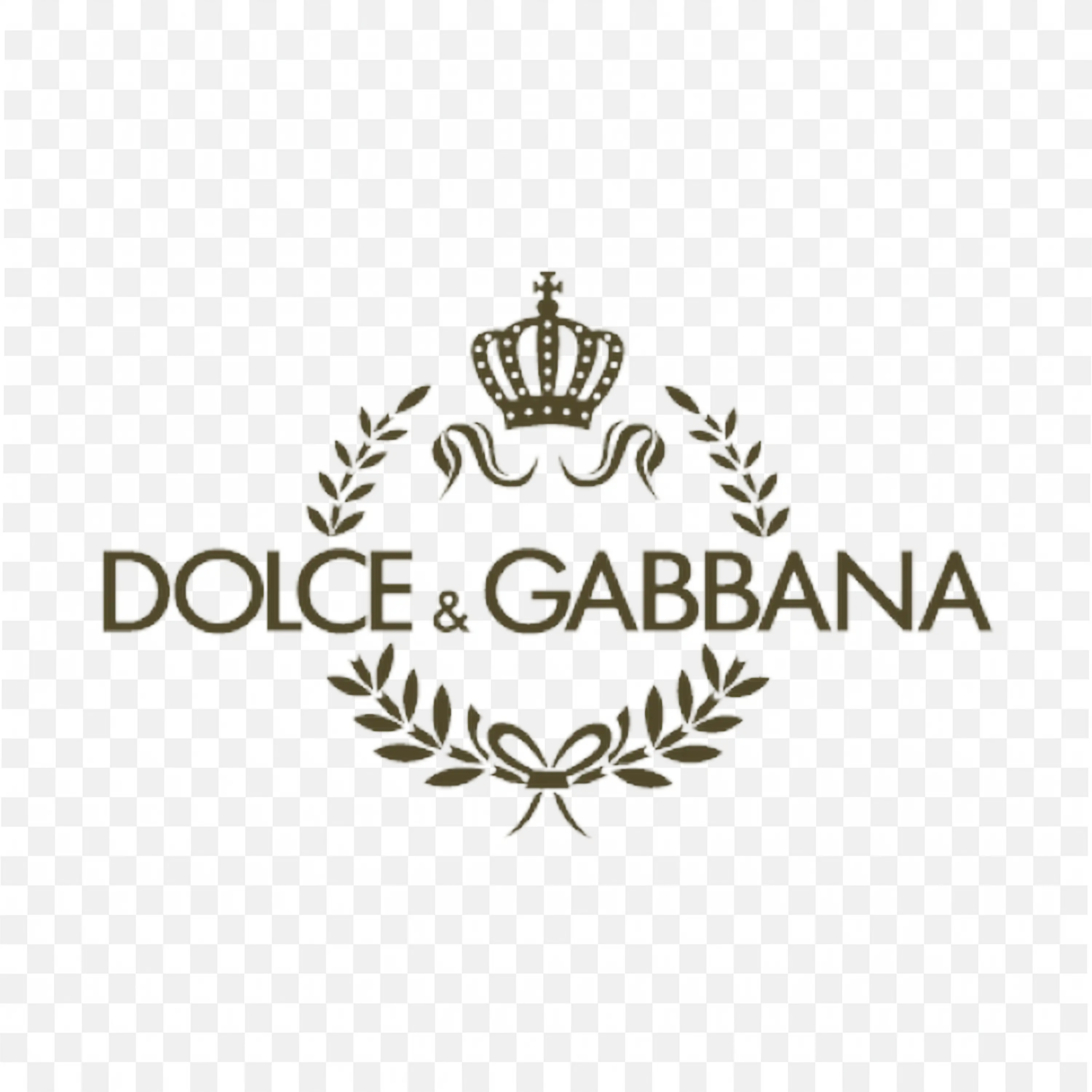 Dolce and Gabbana Logo with Crown and Laurel Design PNG