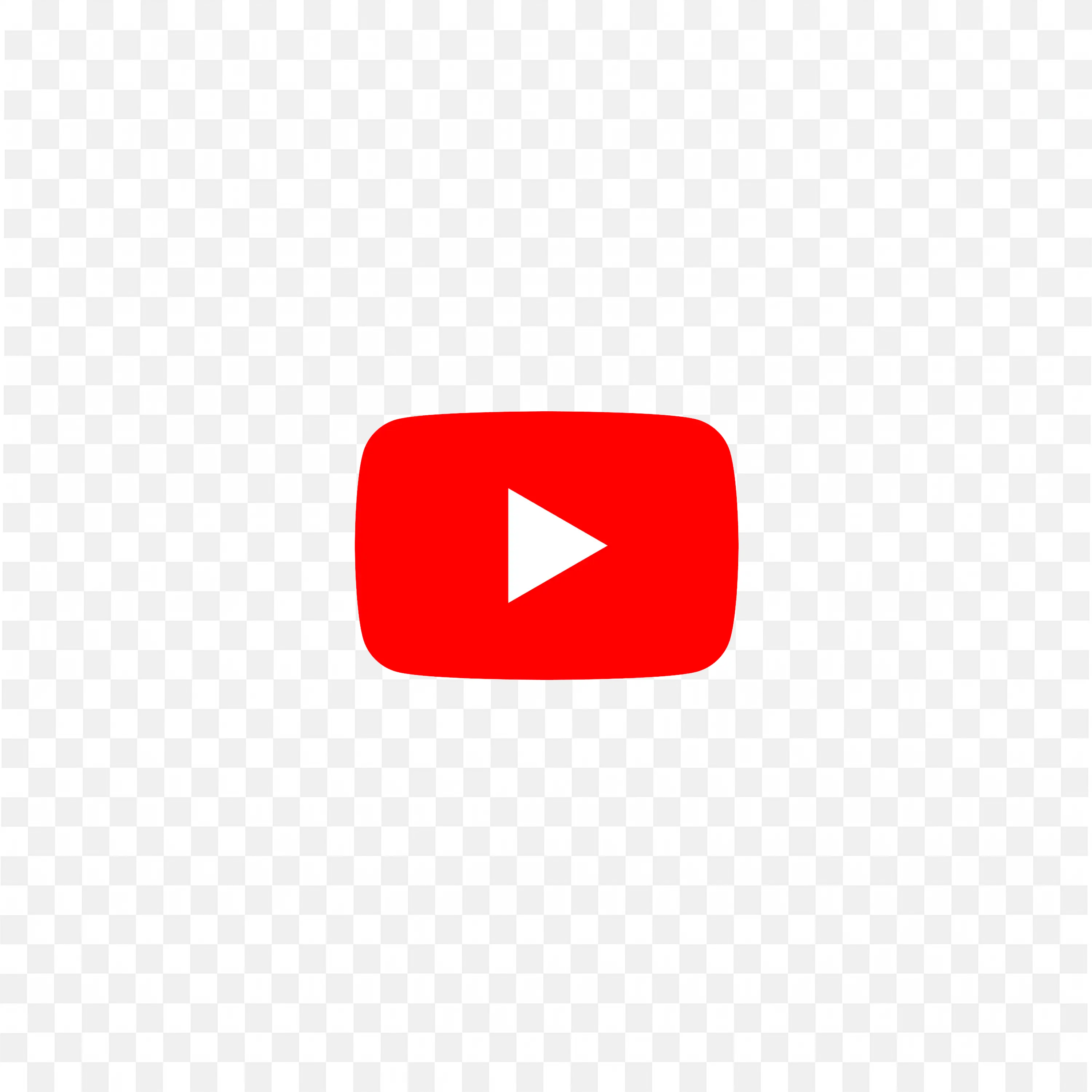 Download the Flat YouTube Icon with Play Button PNG free