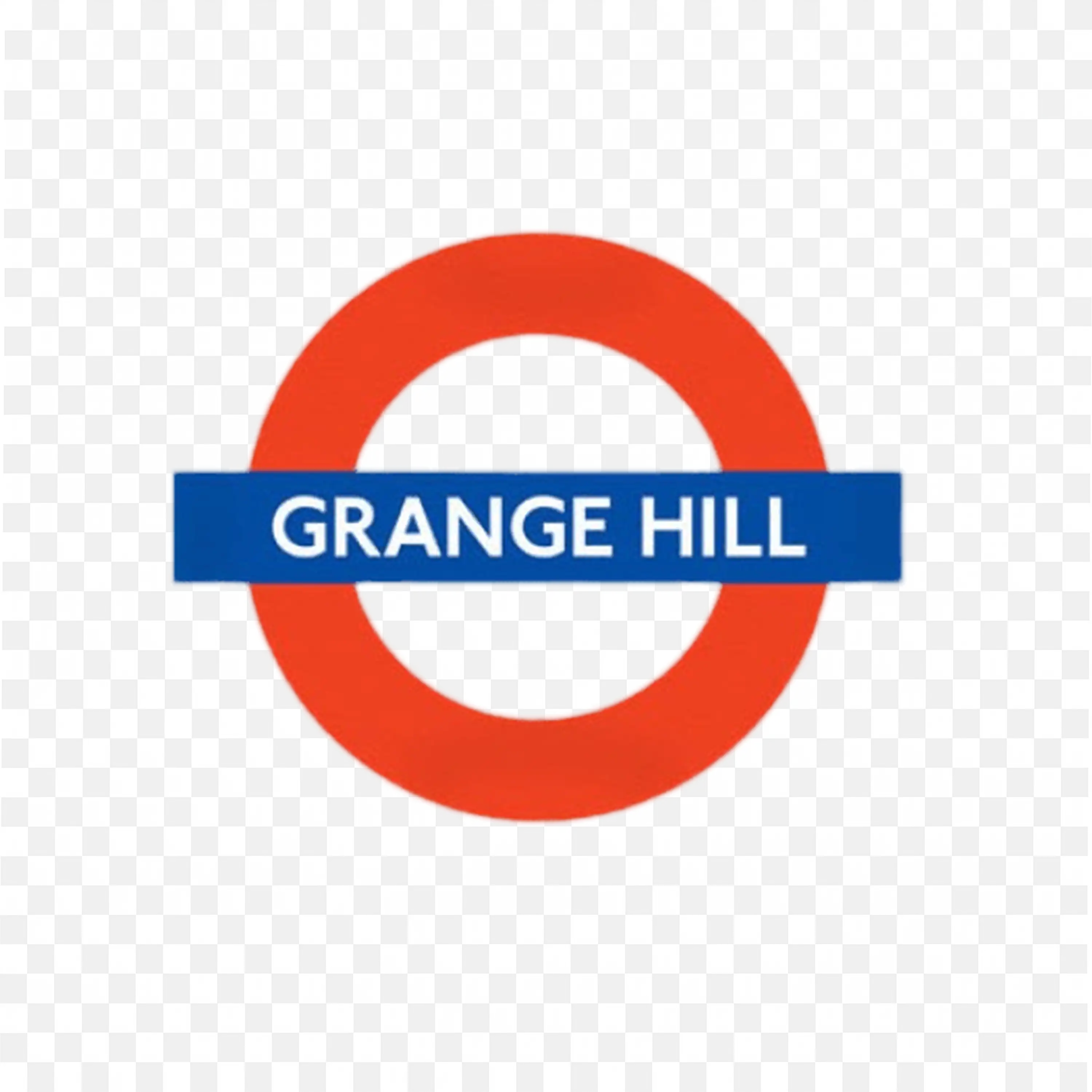 Download the Grange Hill Logo in Red Circle and Blue Banner