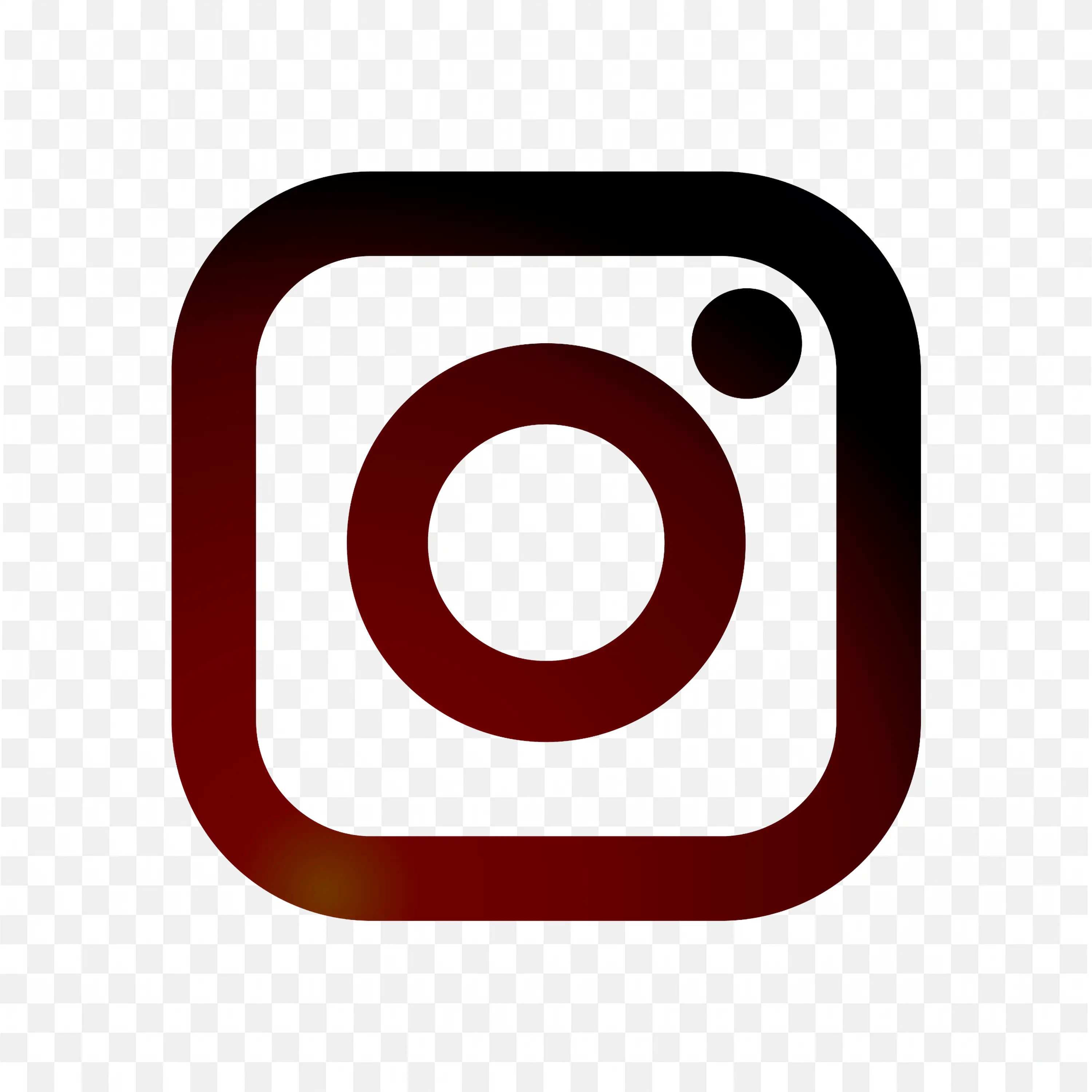 Instagram Logo with Dark Gradient and Red with Black Tones