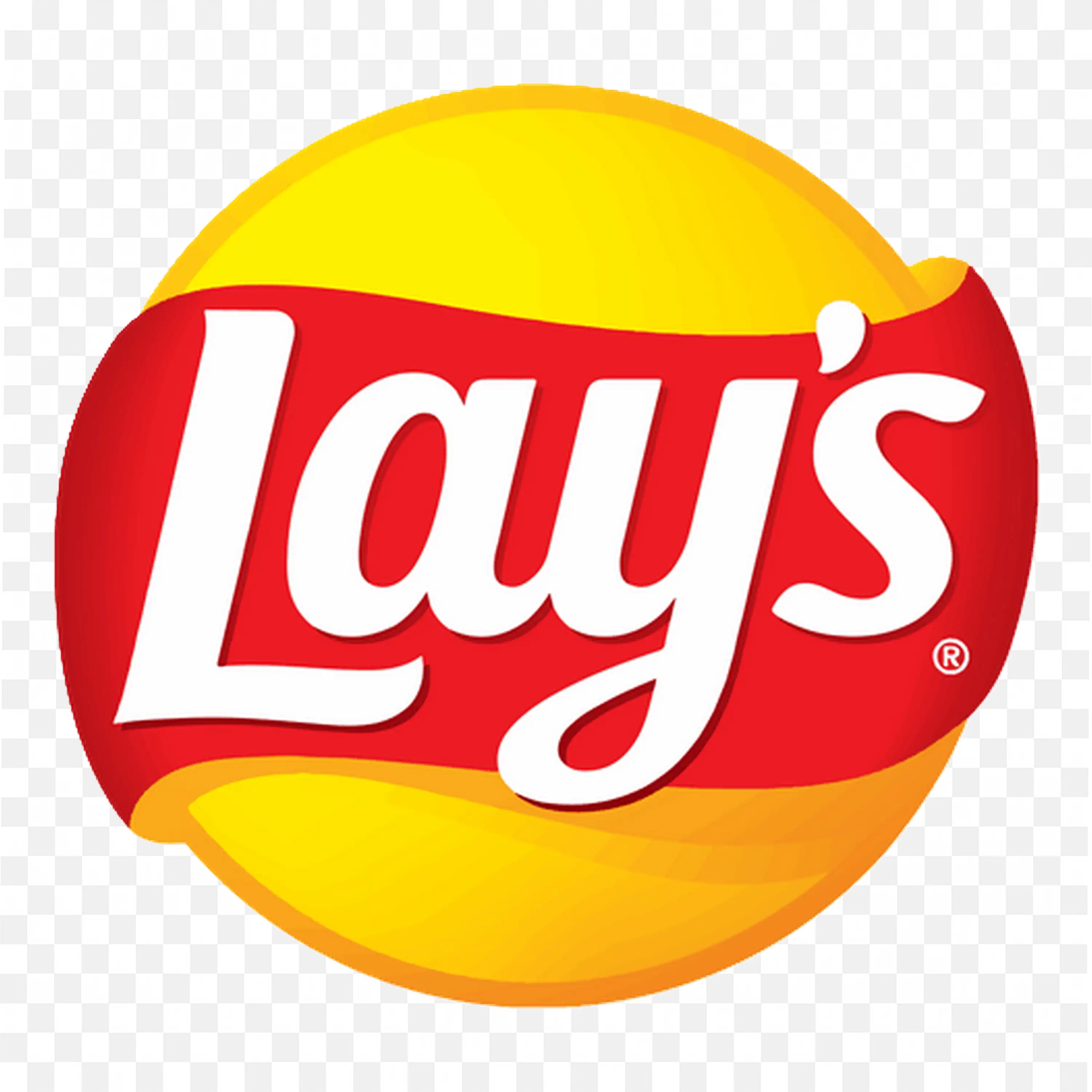 Lays Chips Official Logo in Bright Red and Yellow Design