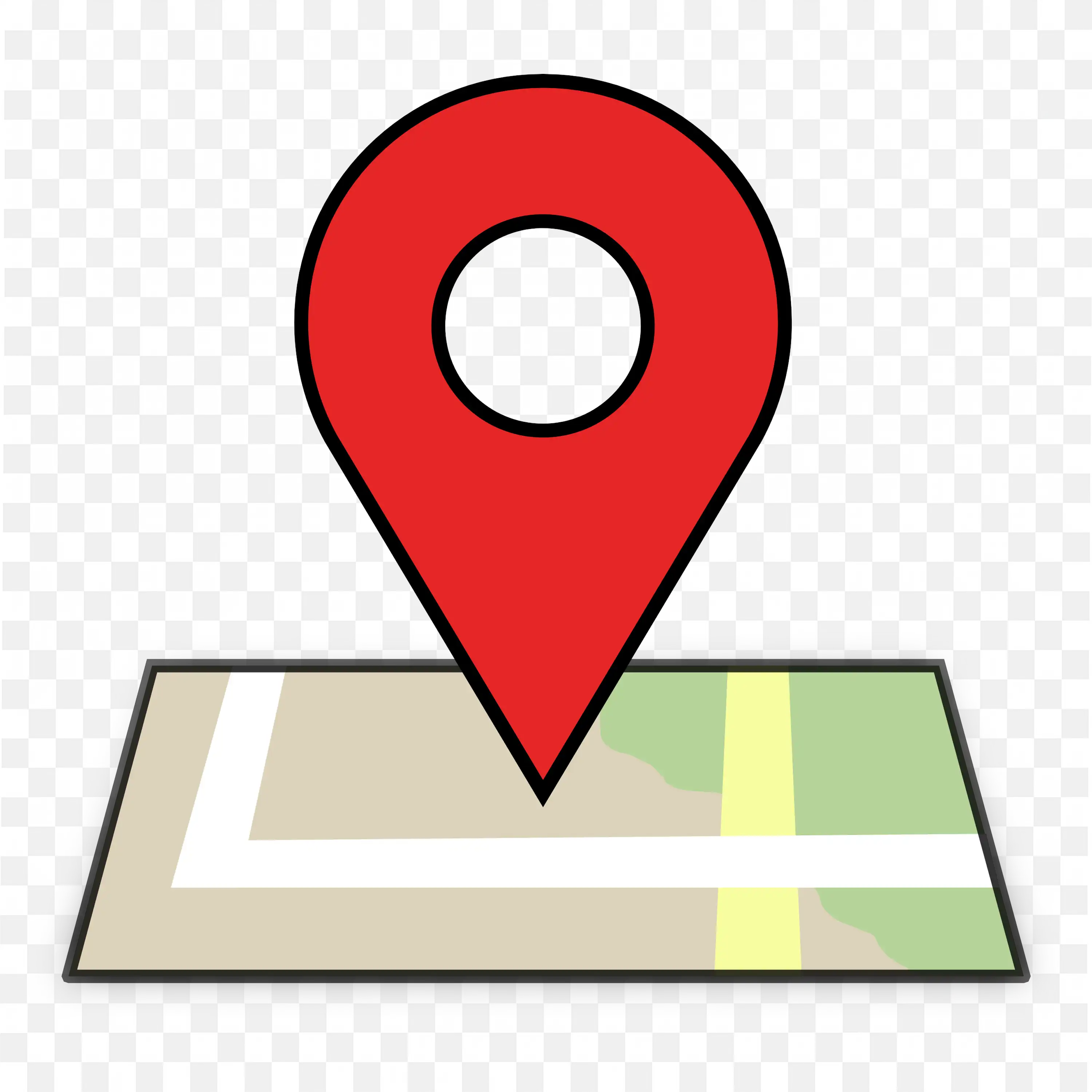Map Pin Location Marker Symbol for Navigation Logo PNG free