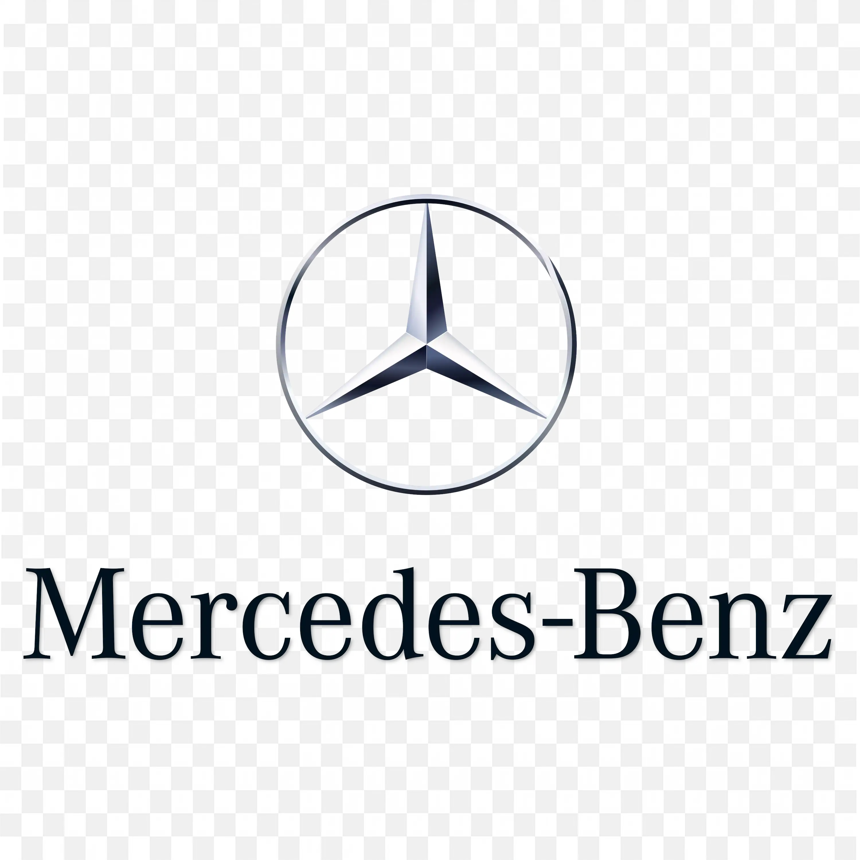 Mercedes Benz Popular Car Brand Logo with Text free PNG