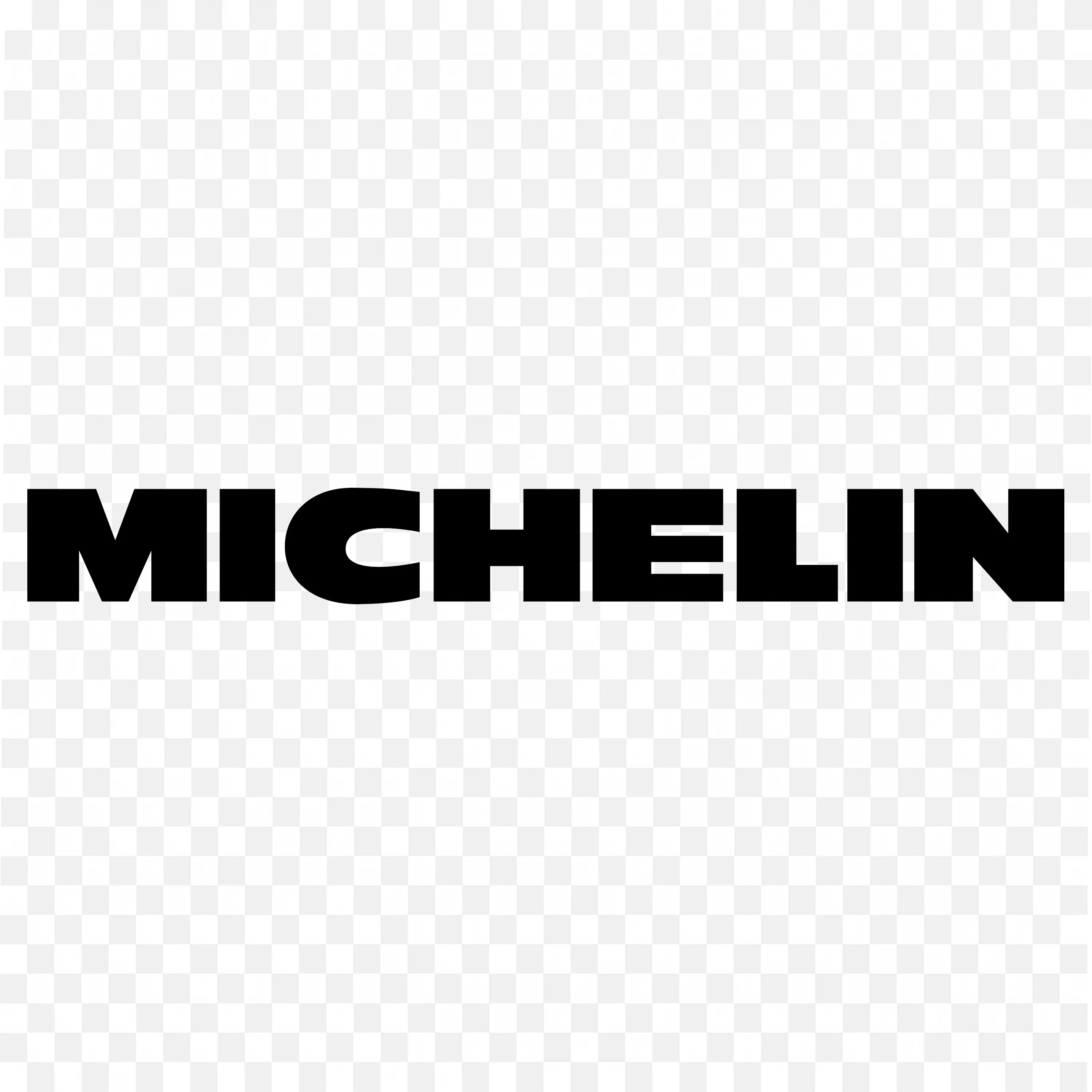 Michelin Tire Brand Wordmark Logo in Bold Black Font PNG