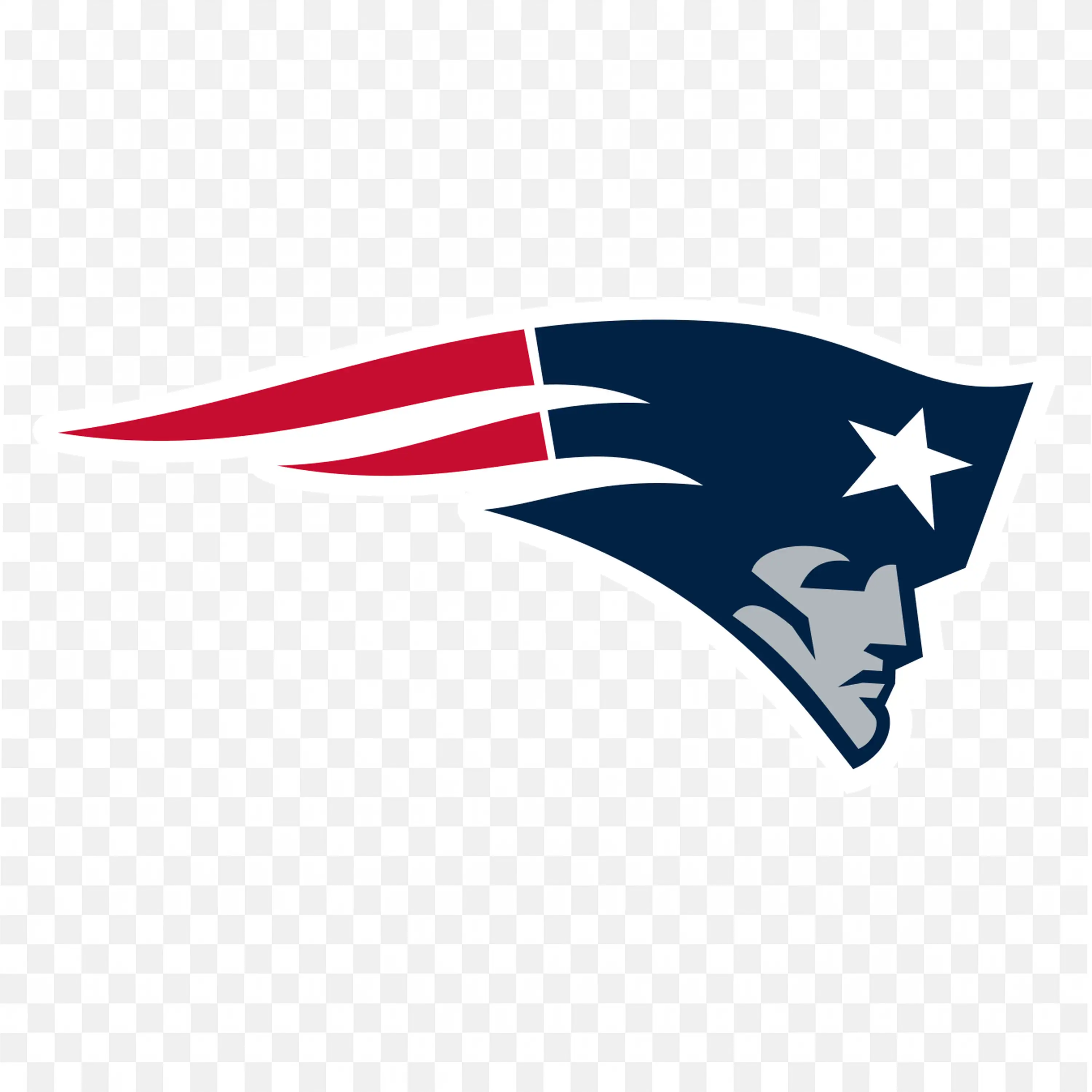 New England Patriots logo in navy blue and red icon PNG