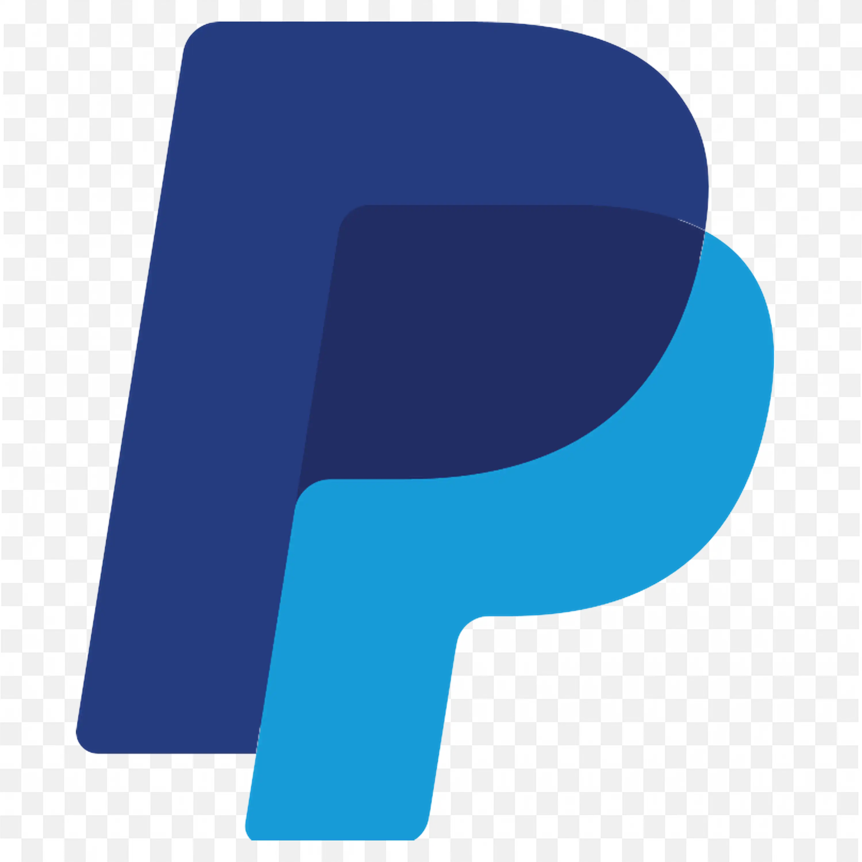 Download PayPal logo in overlapping blue and teal P letters
