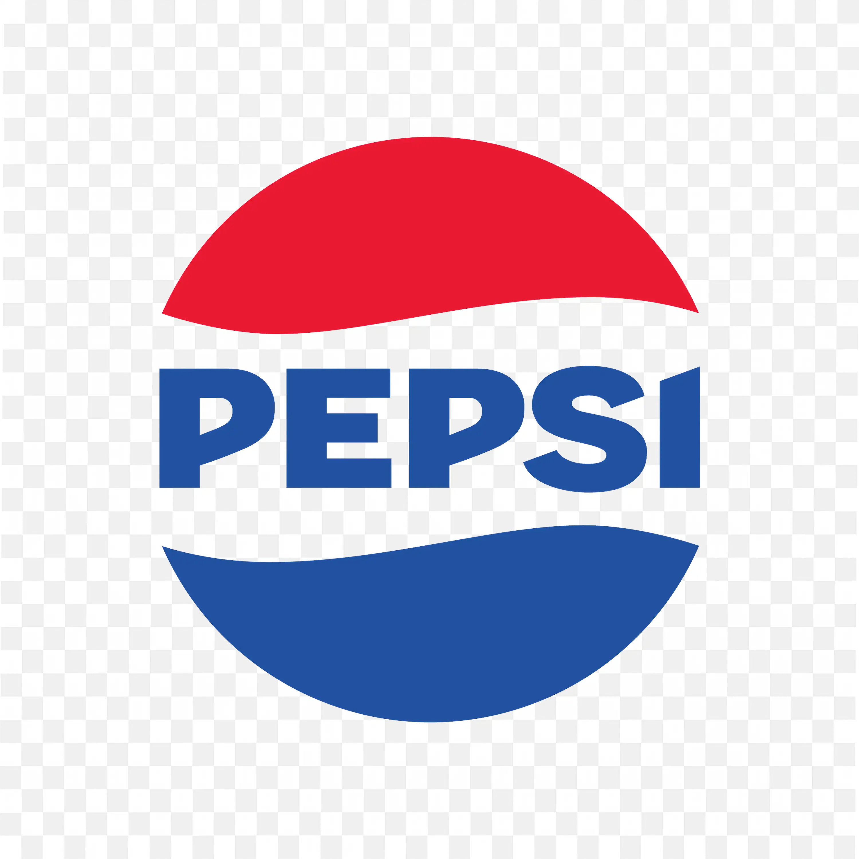Pepsi logo in red white and blue circle soda brand design