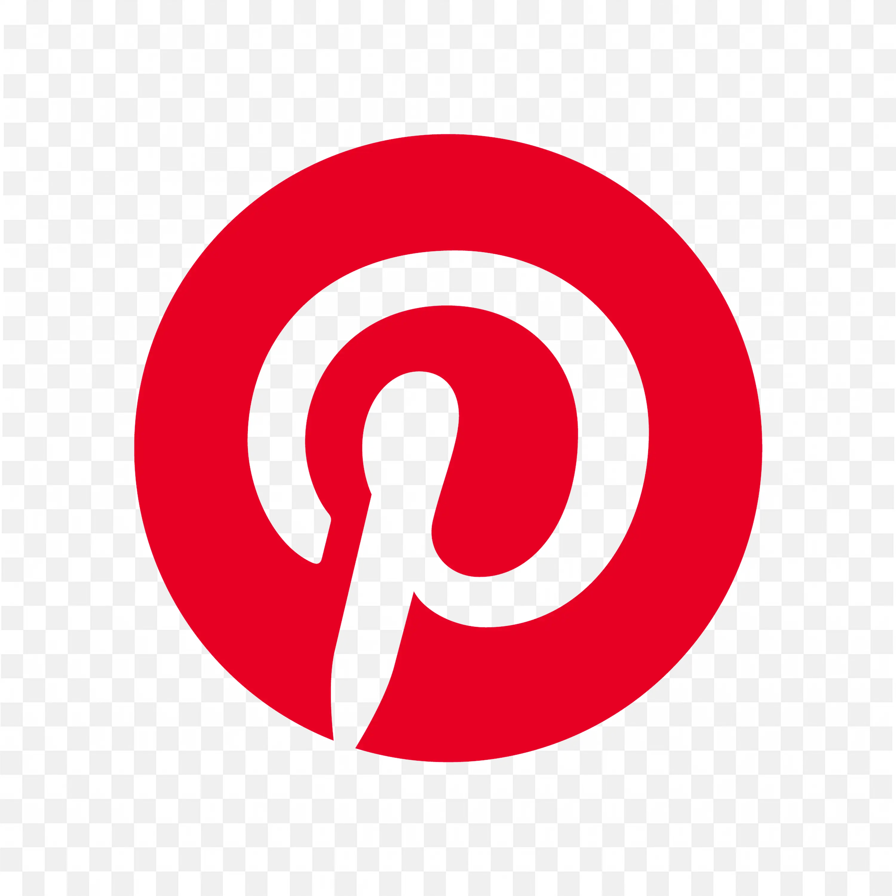 Download Pinterest logo with red circle and white P design