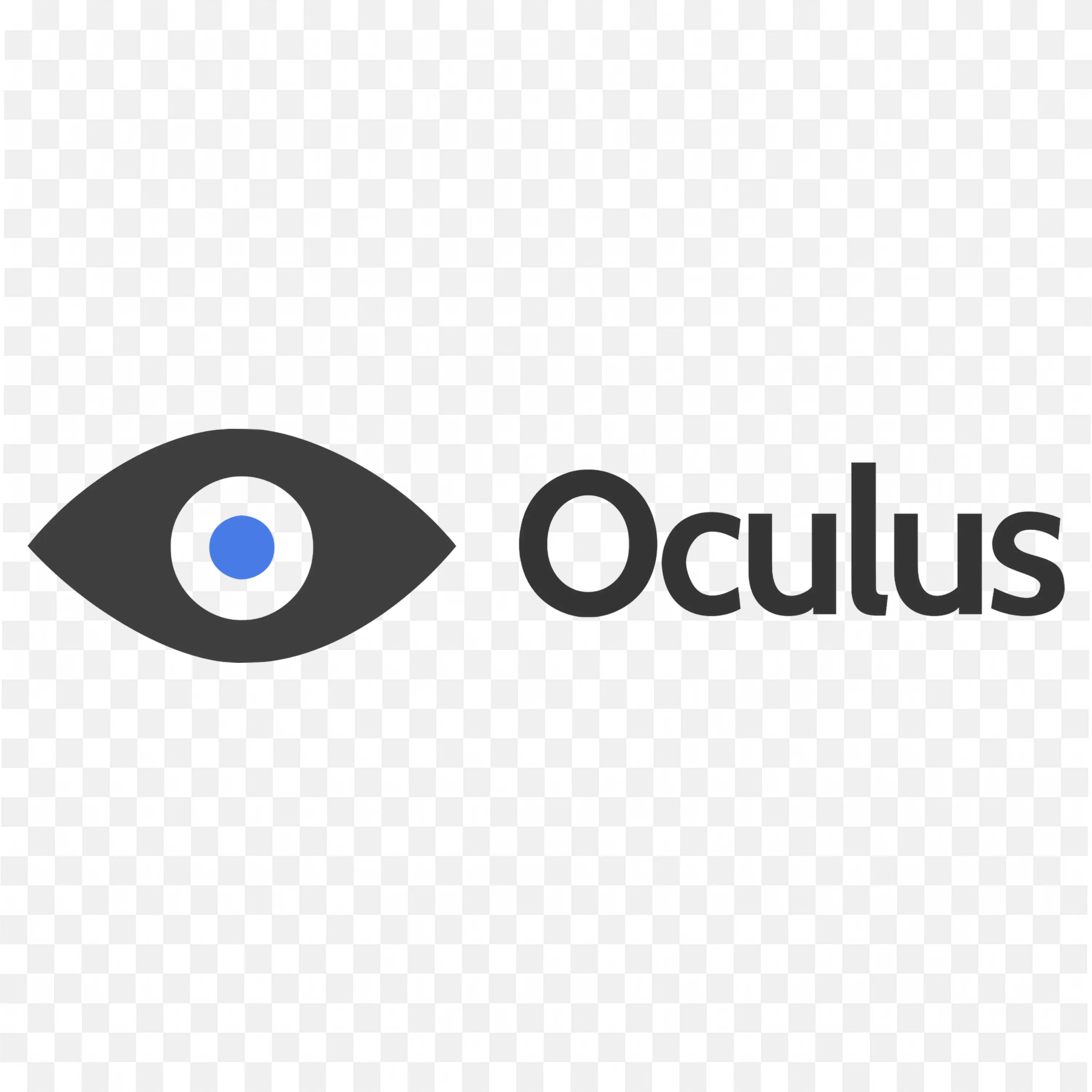 PNG of Oculus Logo with Eye Shape VR Brand Symbol Design