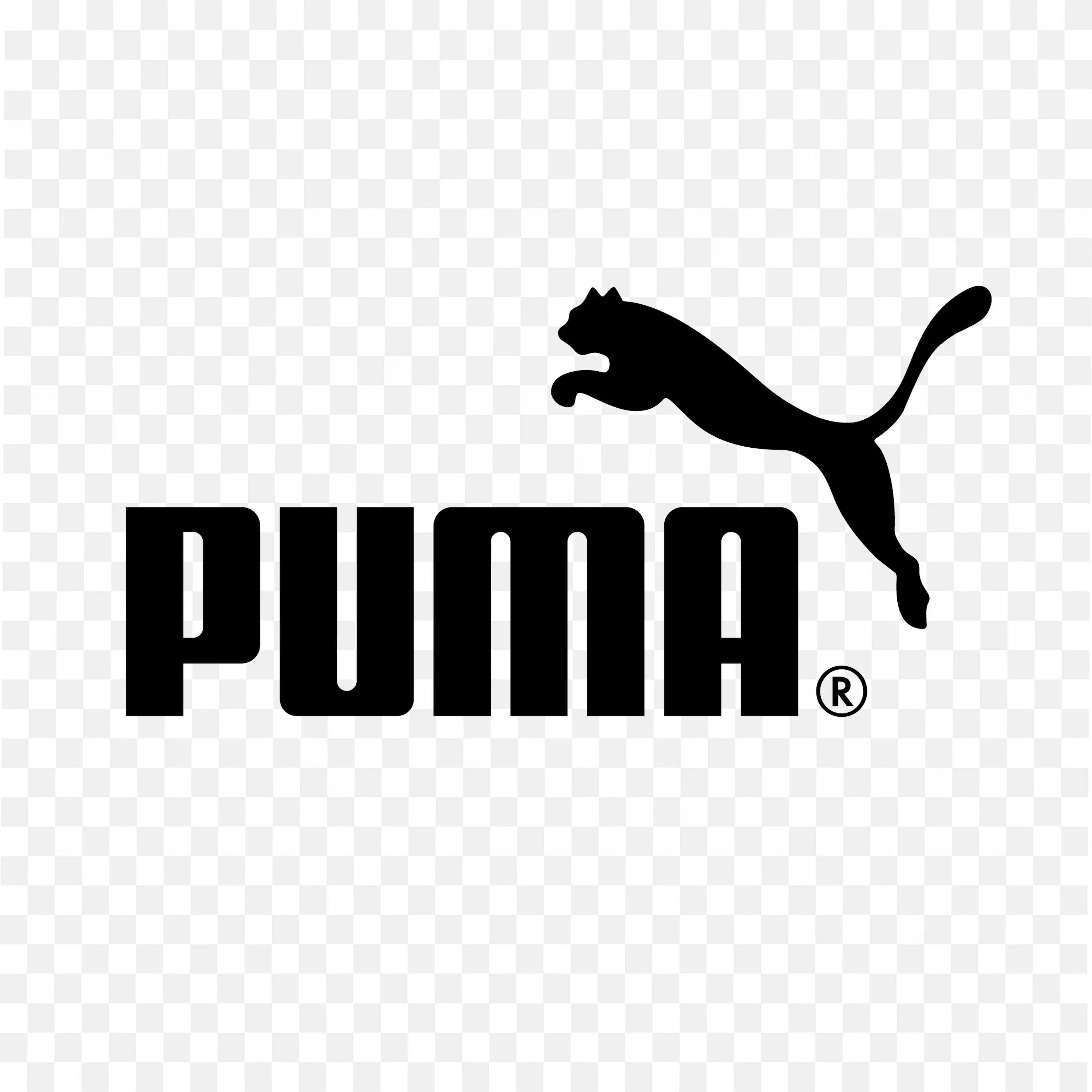 Puma Logo with Jumping Black Cat and Bold Capital Letters