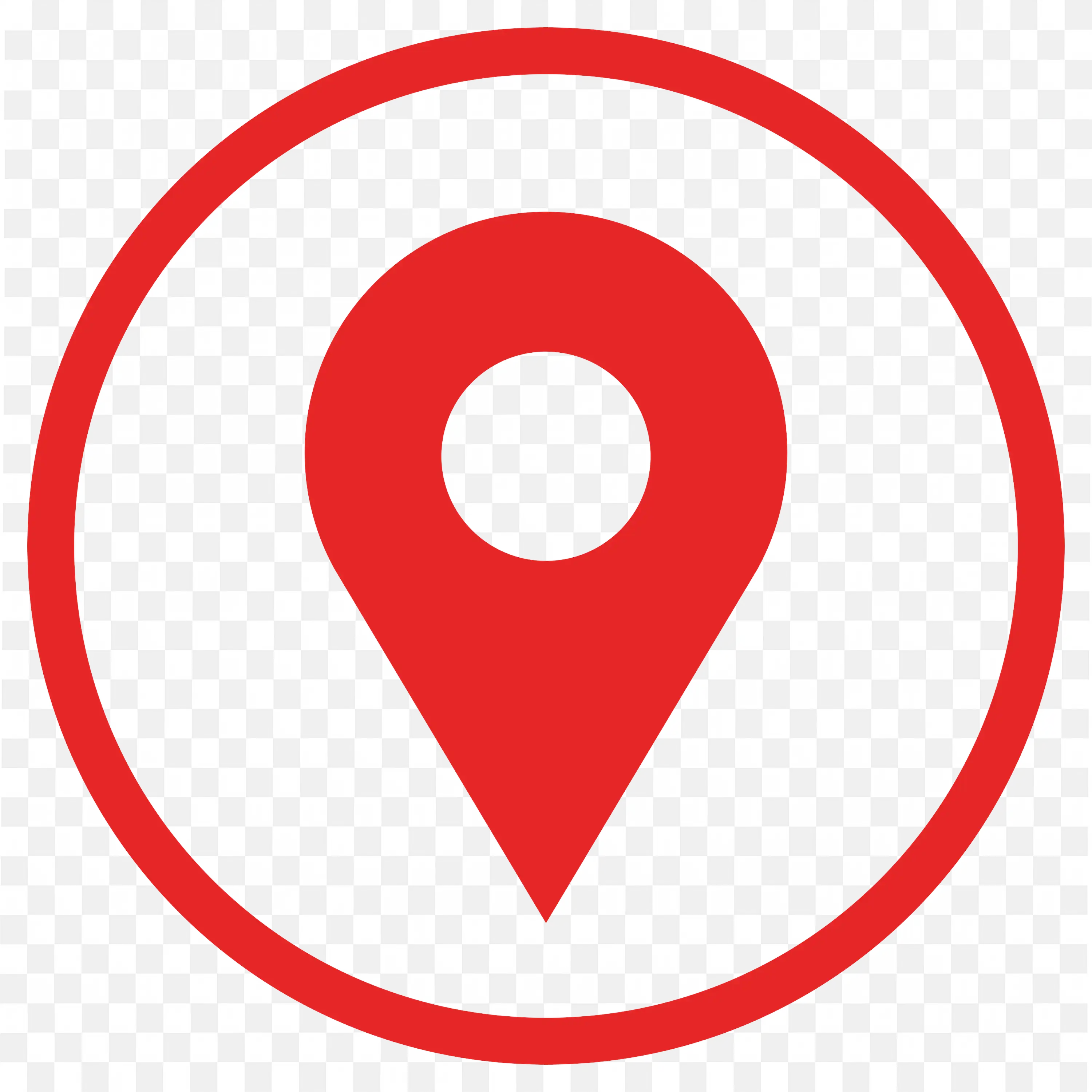 Red Location Pin Logo Map Navigation Marker Visual PNG free