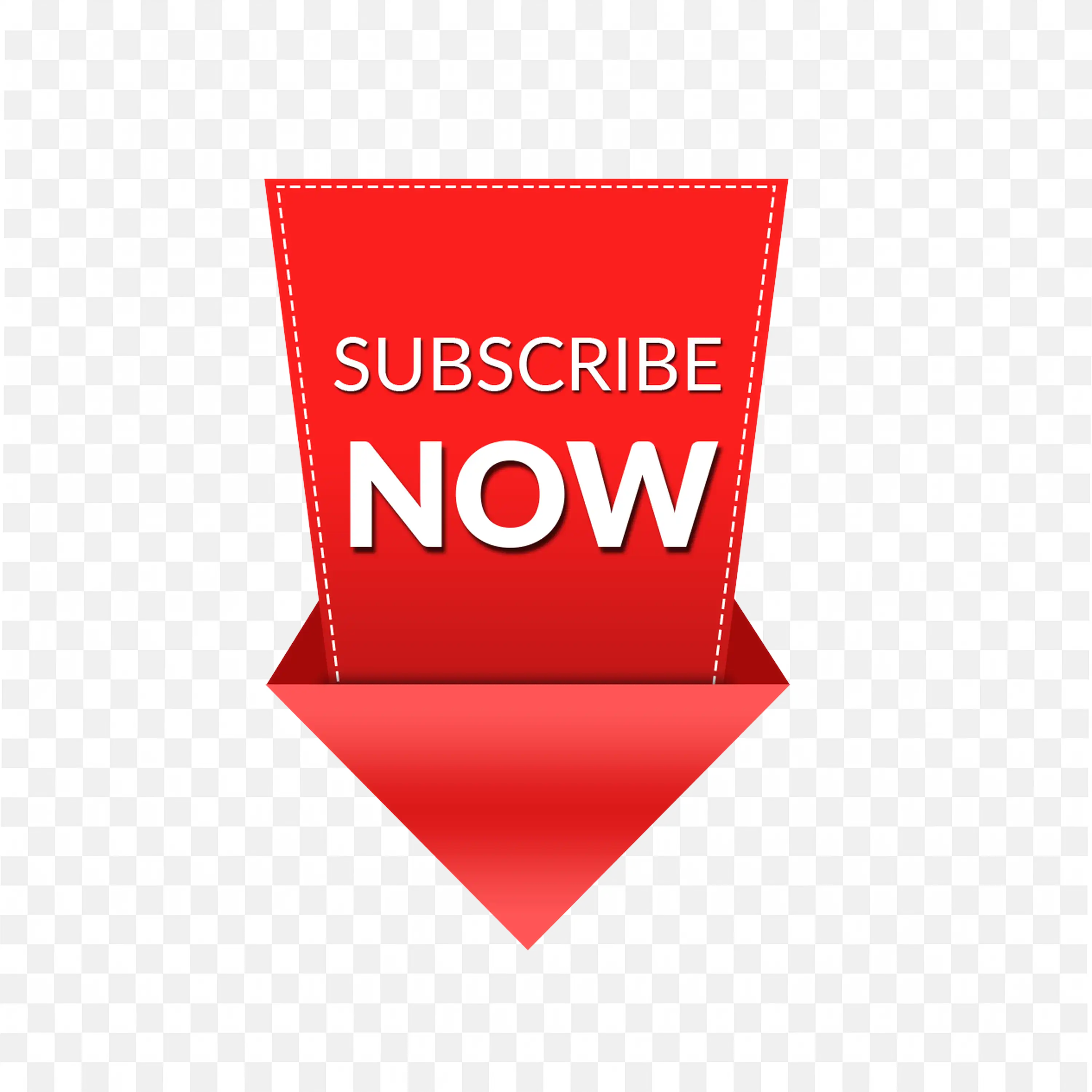 Red Subscribe Now Button Ribbon Icon PNG download free