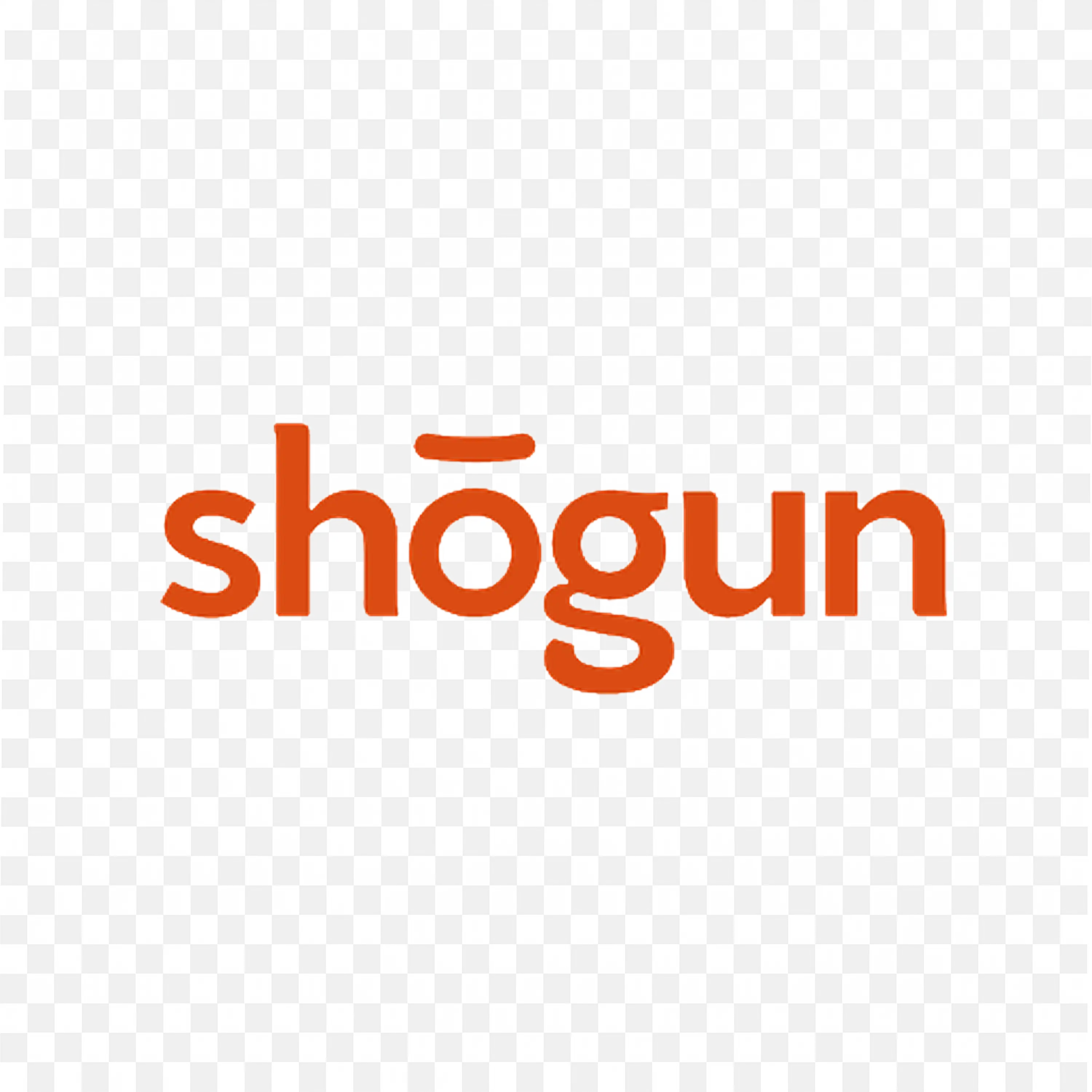 Shogun Logo in Bold Orange with Clean Rounded Text Style PNG