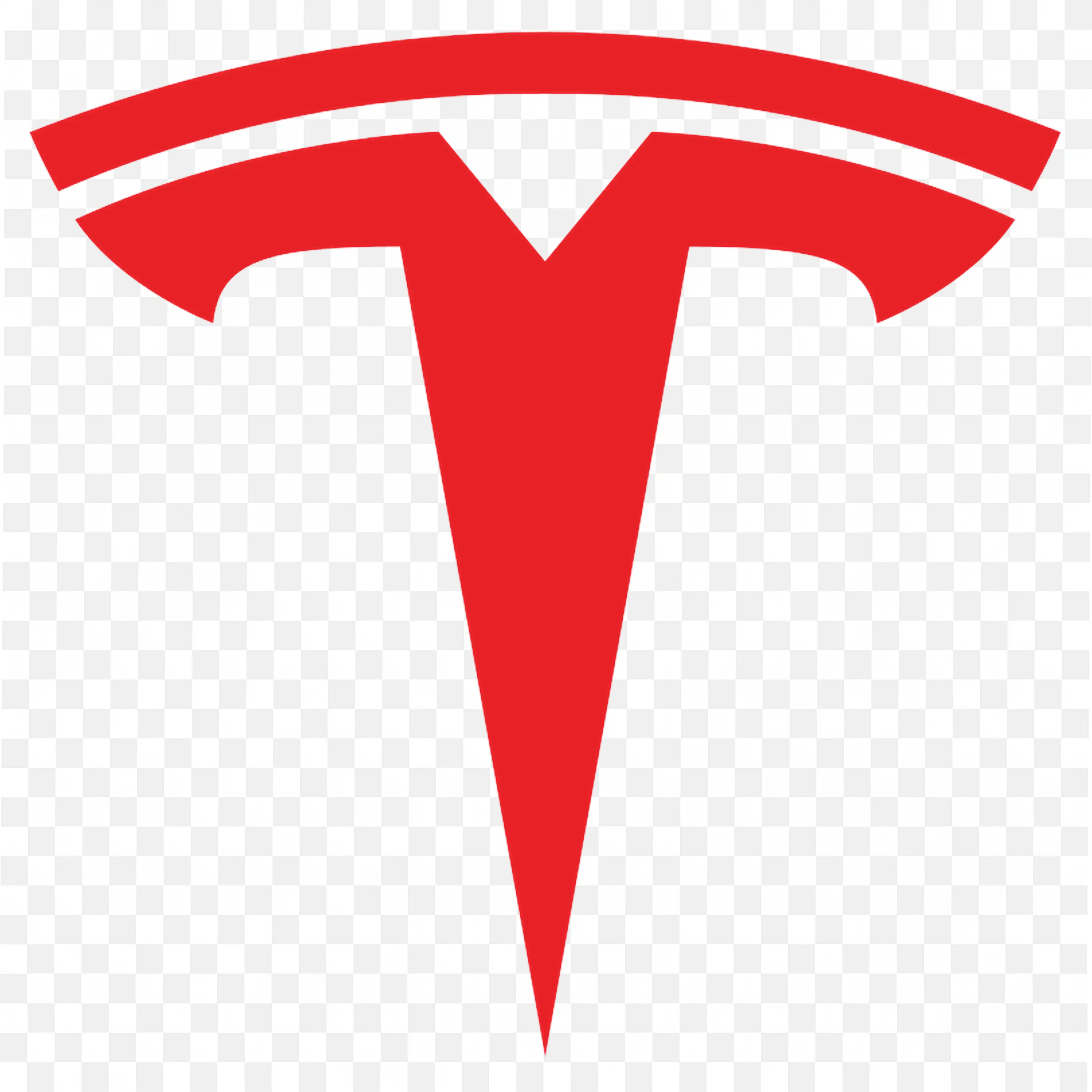 Tesla Red Symbol Logo with Minimalist Design PNG free