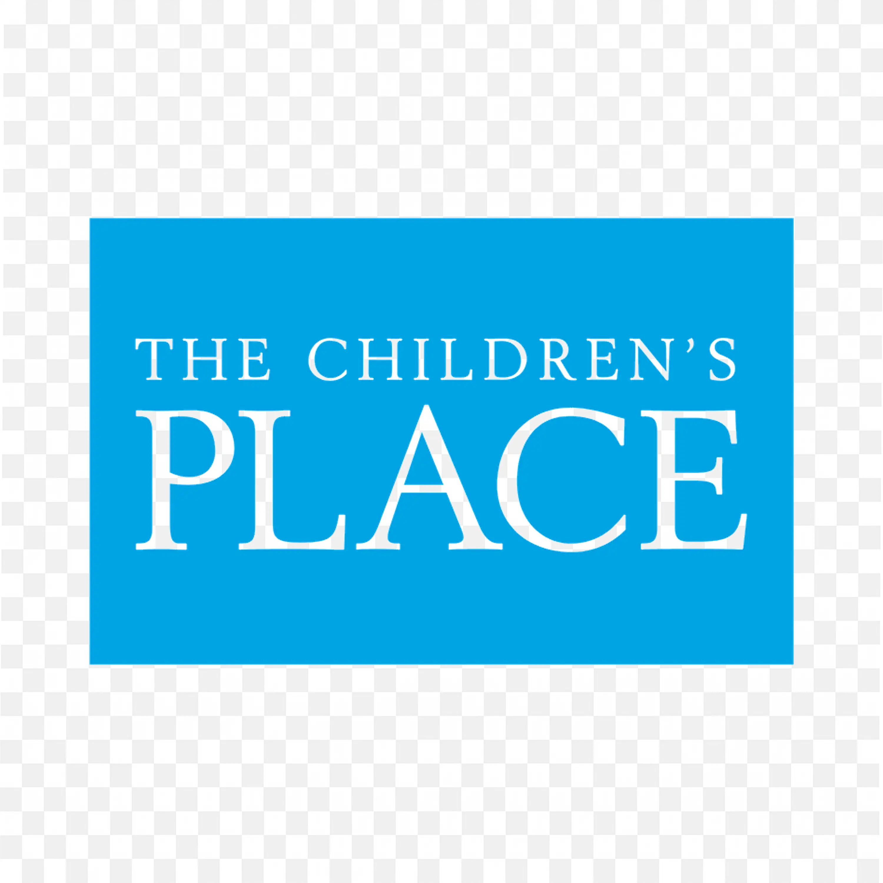 The Childrens Place Logo in White text with Blue Background