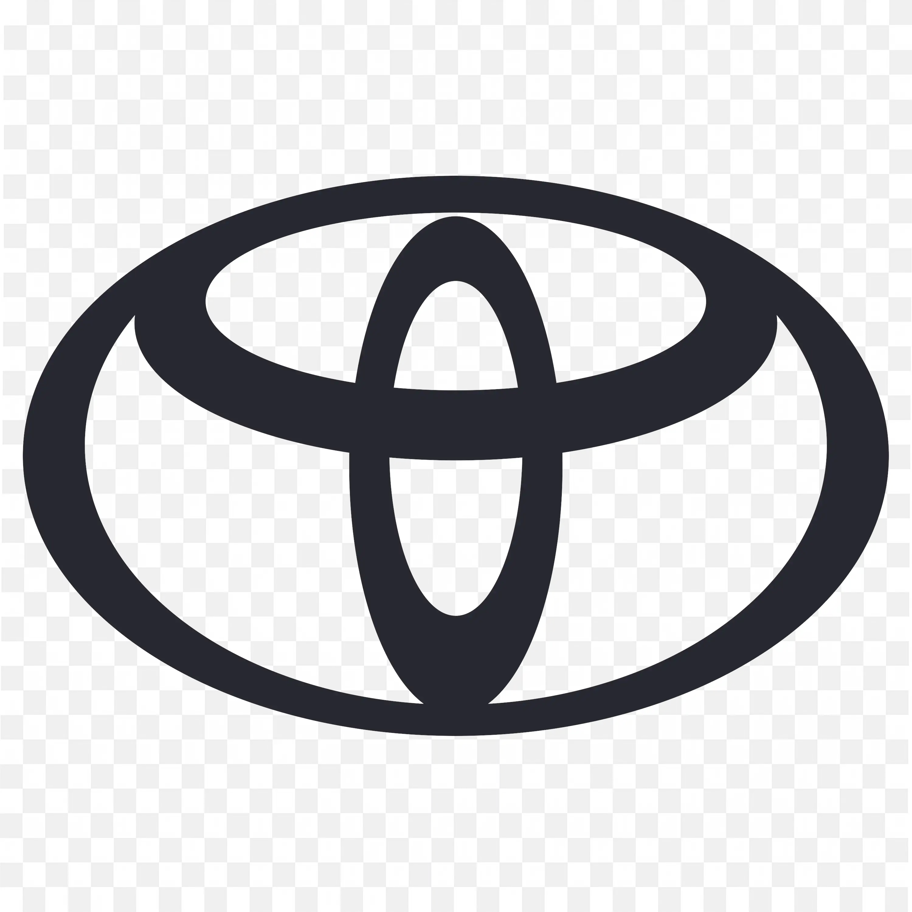 Toyota Logo with Black Ellipses Symbol PNG free download