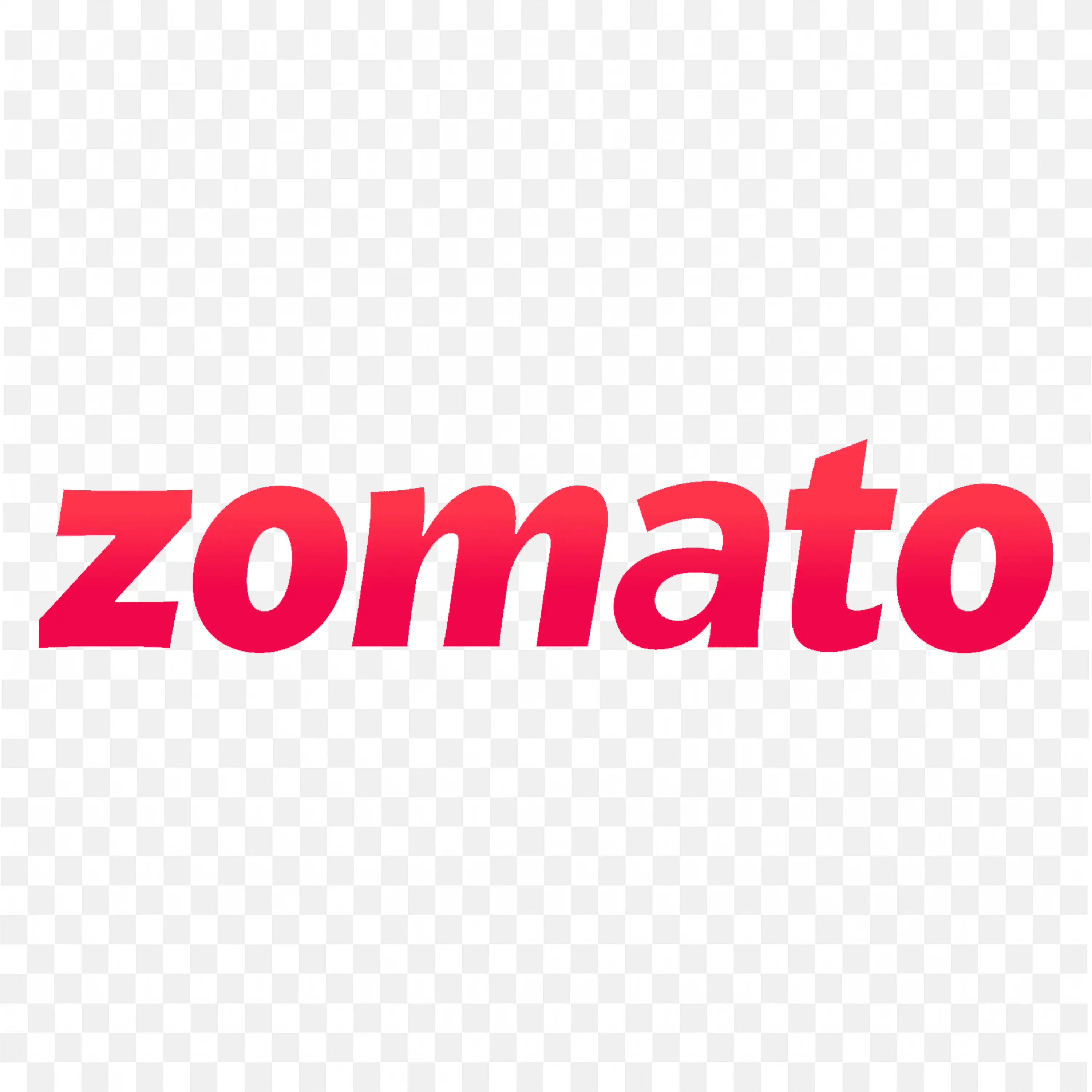 Zomato a Food Delivery Brand with Red Bold Text PNG free