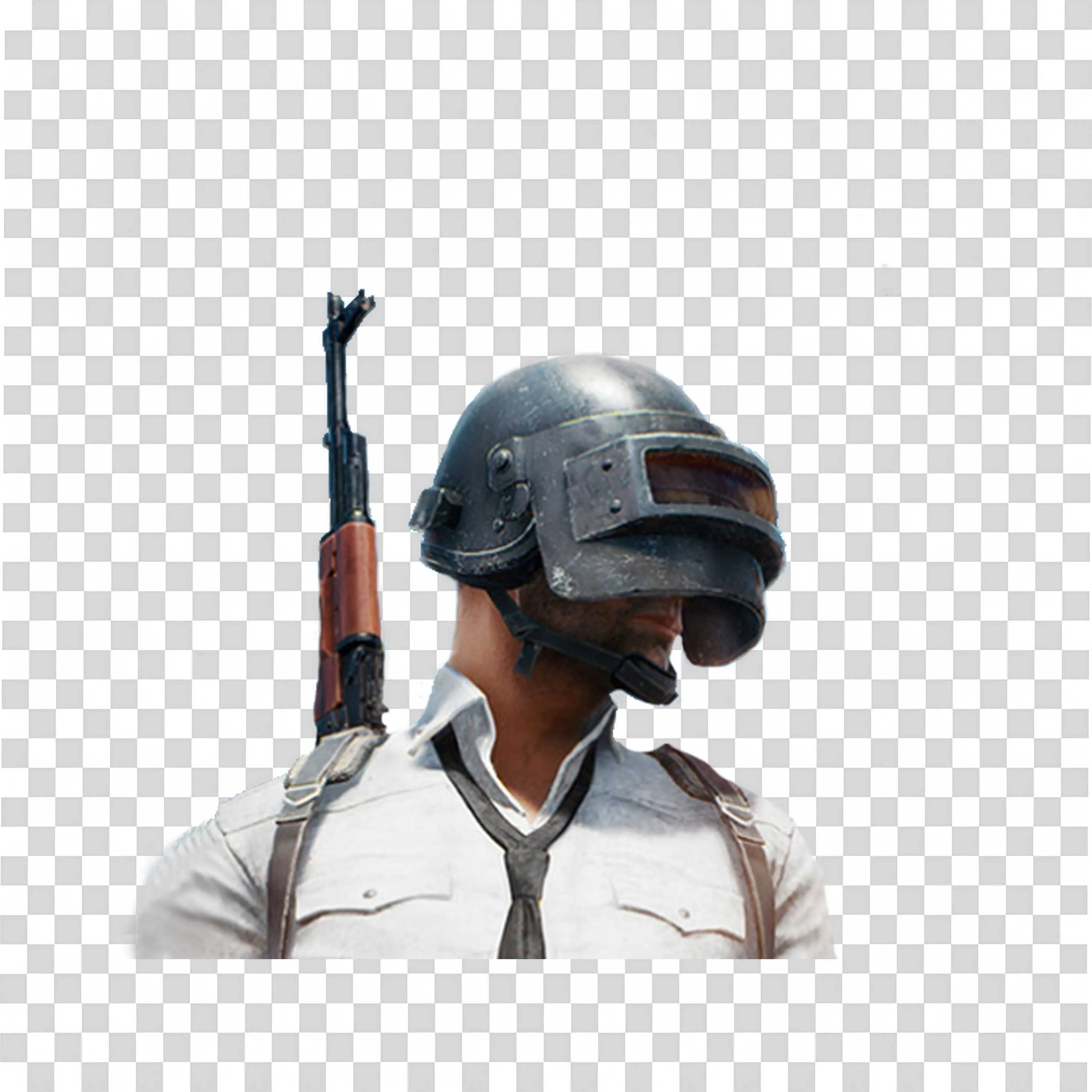 PUBG Soldier with Helmet and Gun Digital Art Free Download