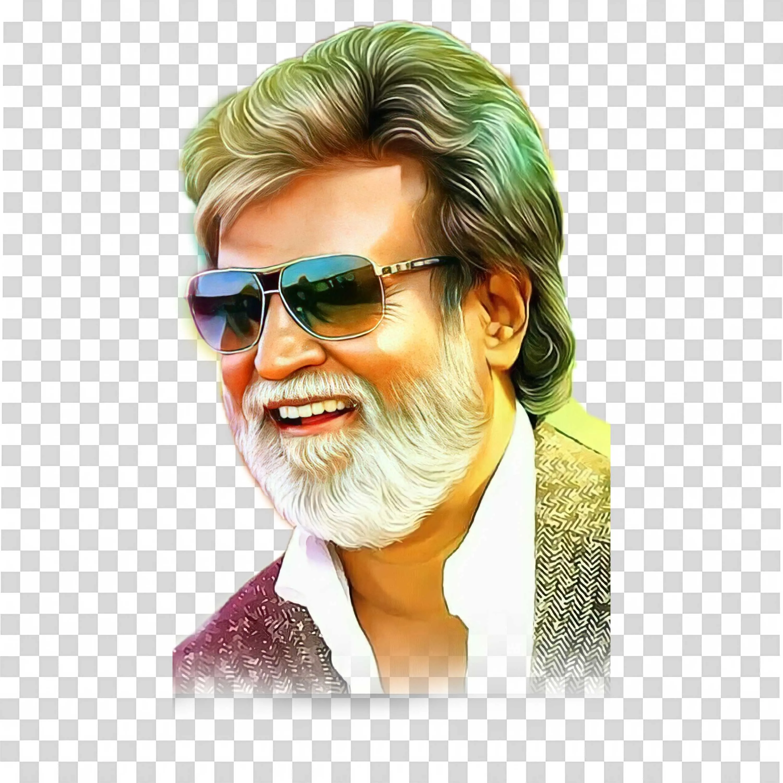 Rajinikanth Kabali Movie PNG with Sunglasses Digital Art