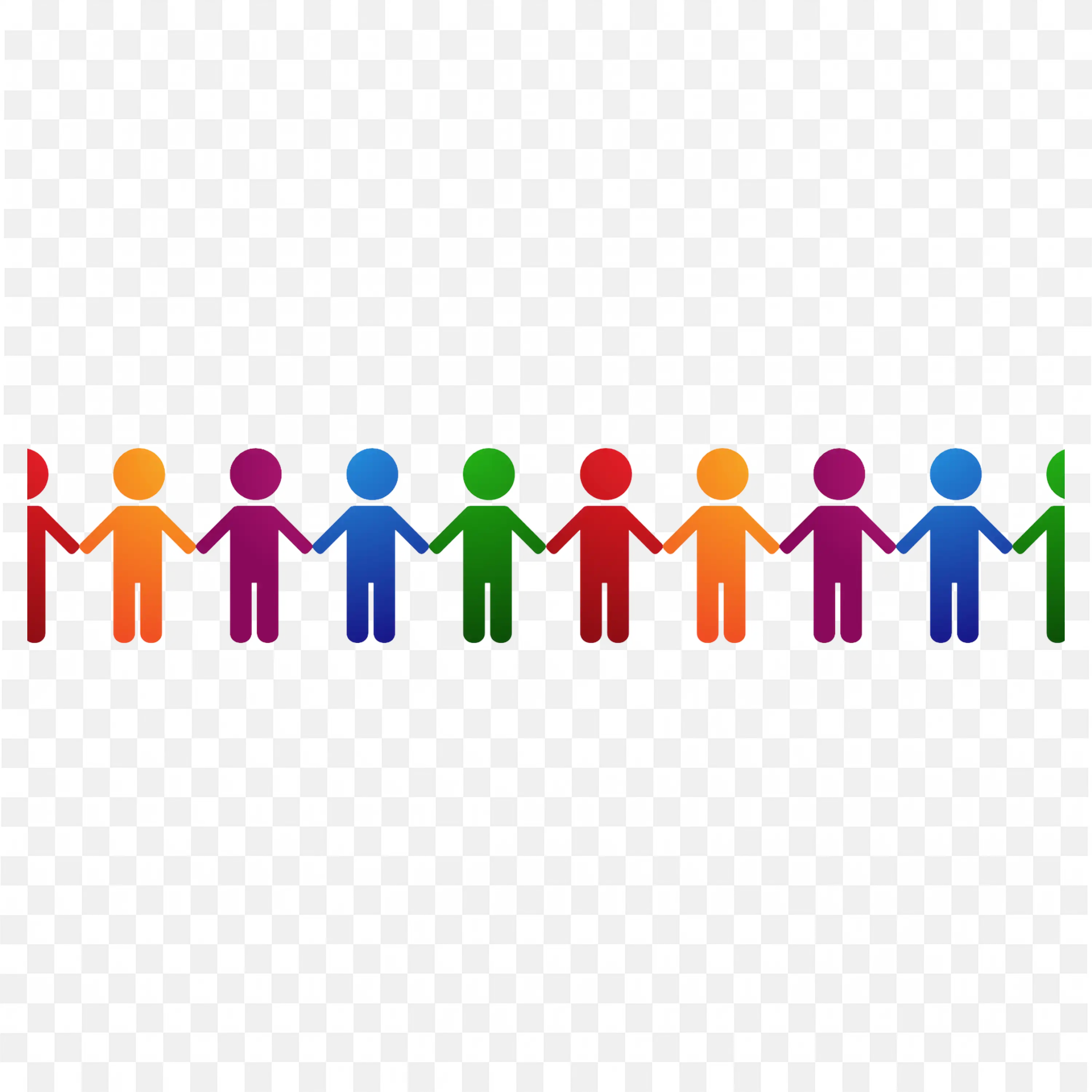 Diverse People Icons for Medical and Health Unity PNG Art