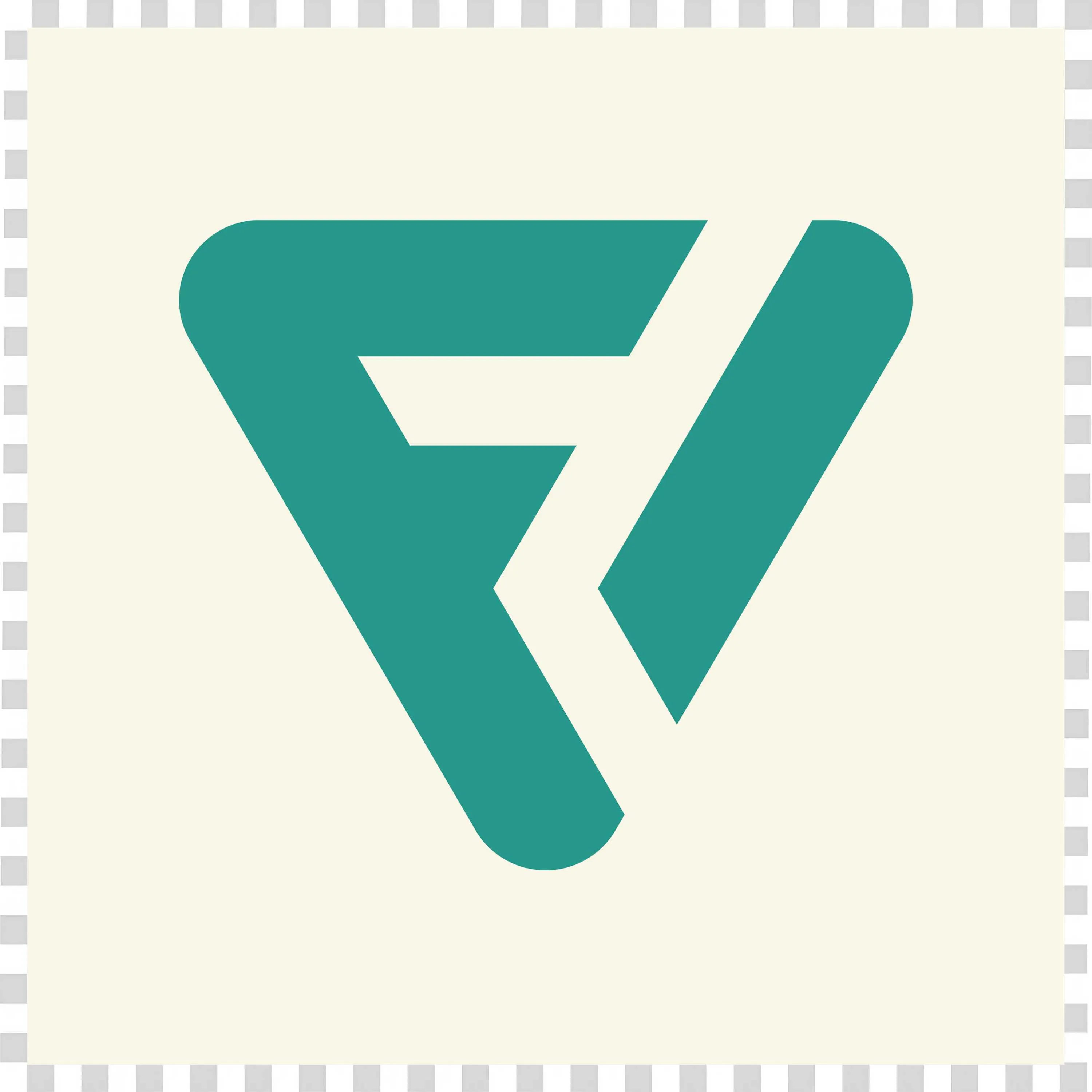 Abstract Green Logo Shape on Light Background Hd PNG