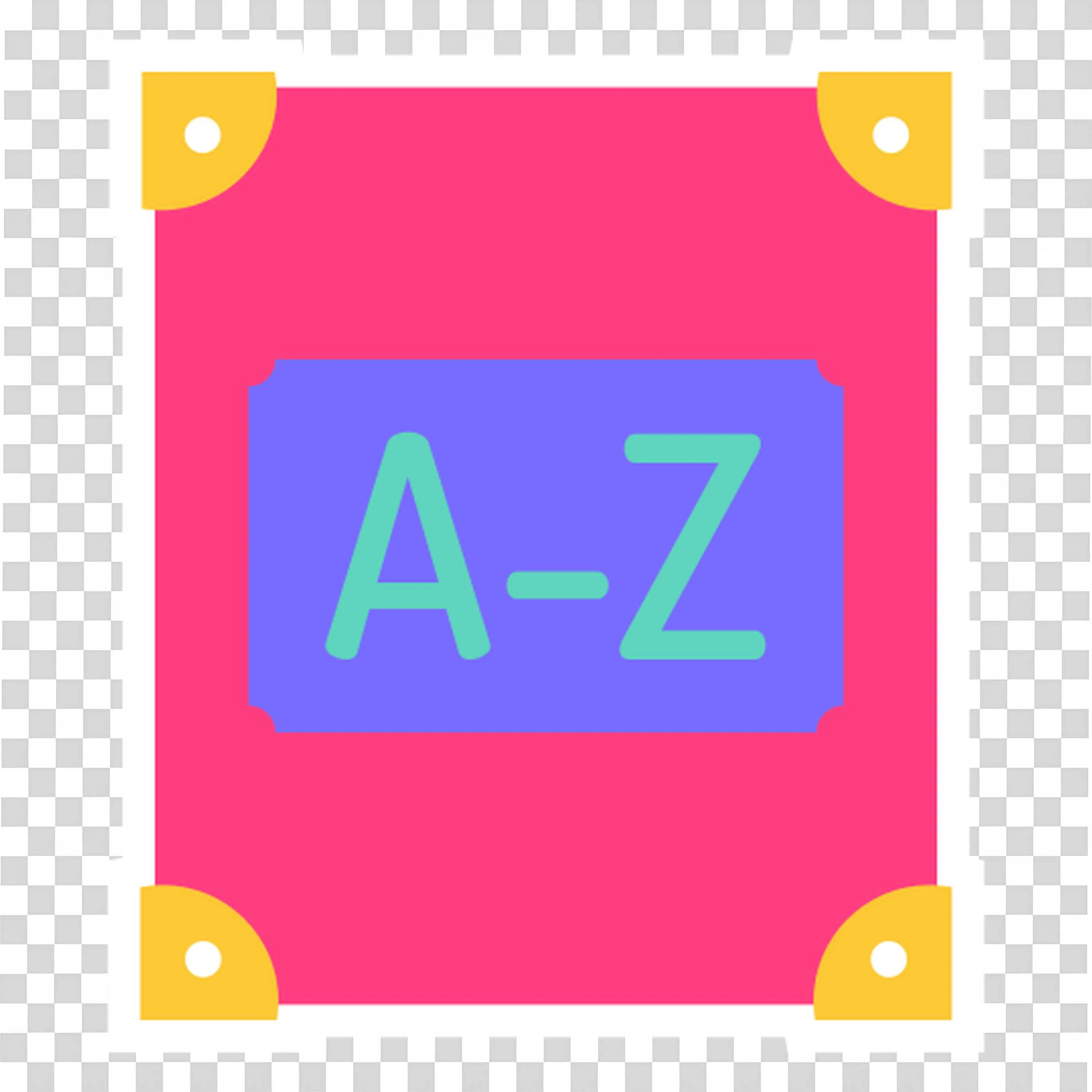 Alphabet Board Teaches Letters to Young Readers Free Png