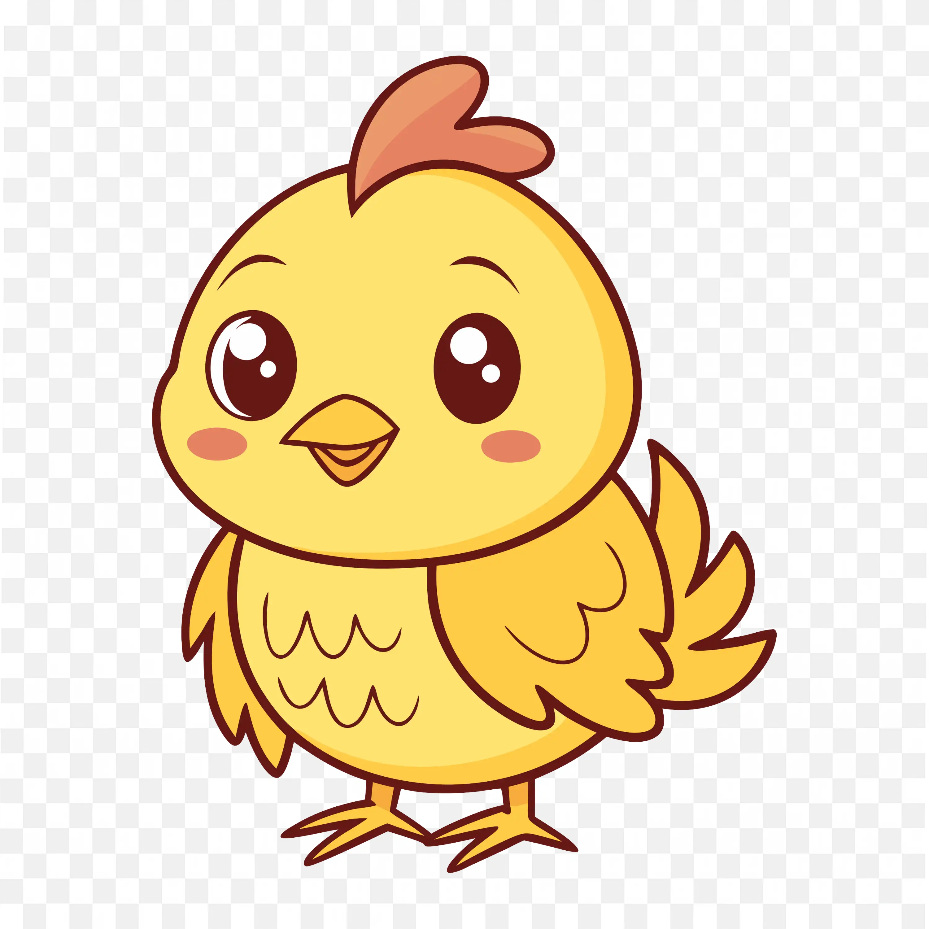 Baby Chick PNG Adorable Cartoon Farm Bird Illustration