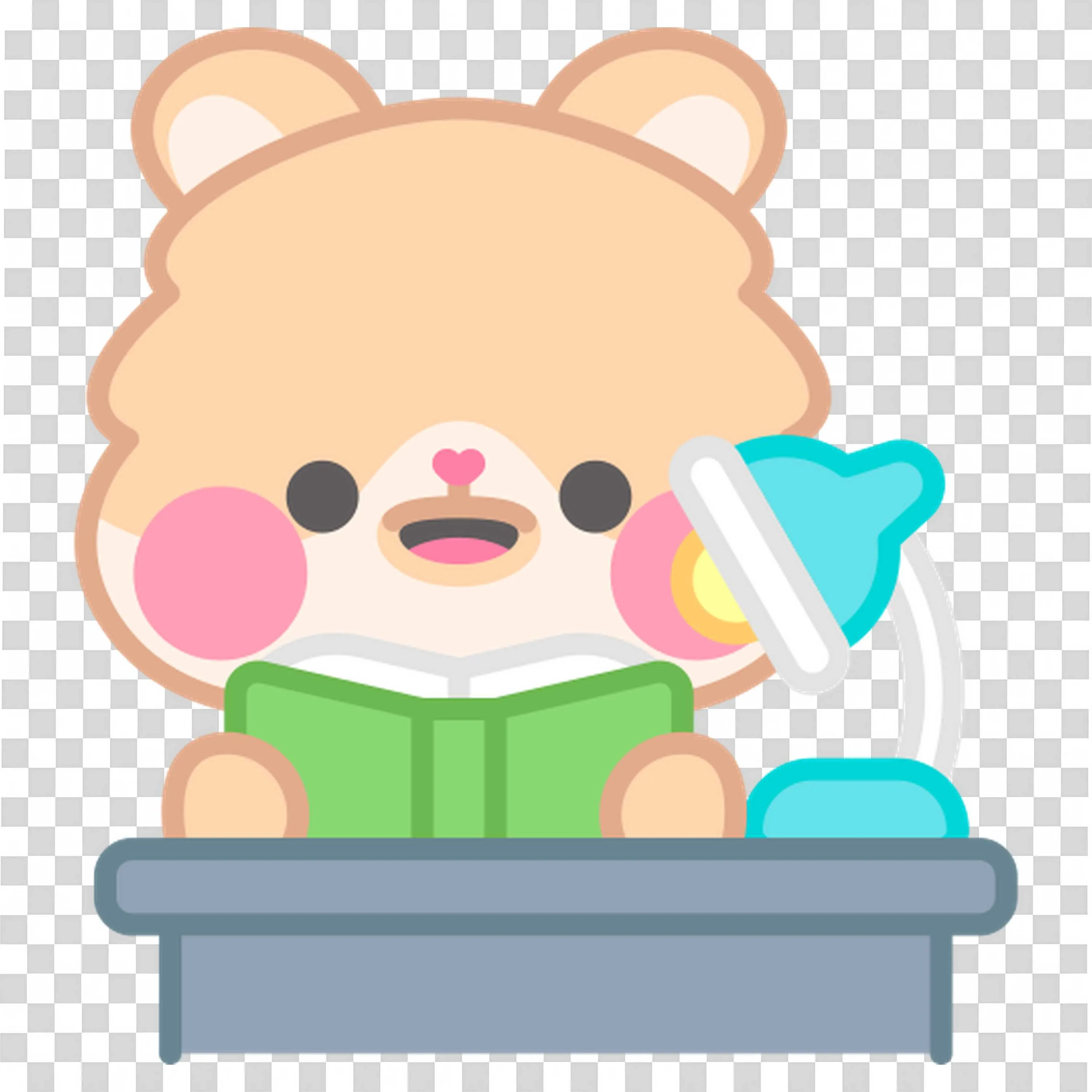 Bear in Lab Coat Enjoys School Experiments and Science