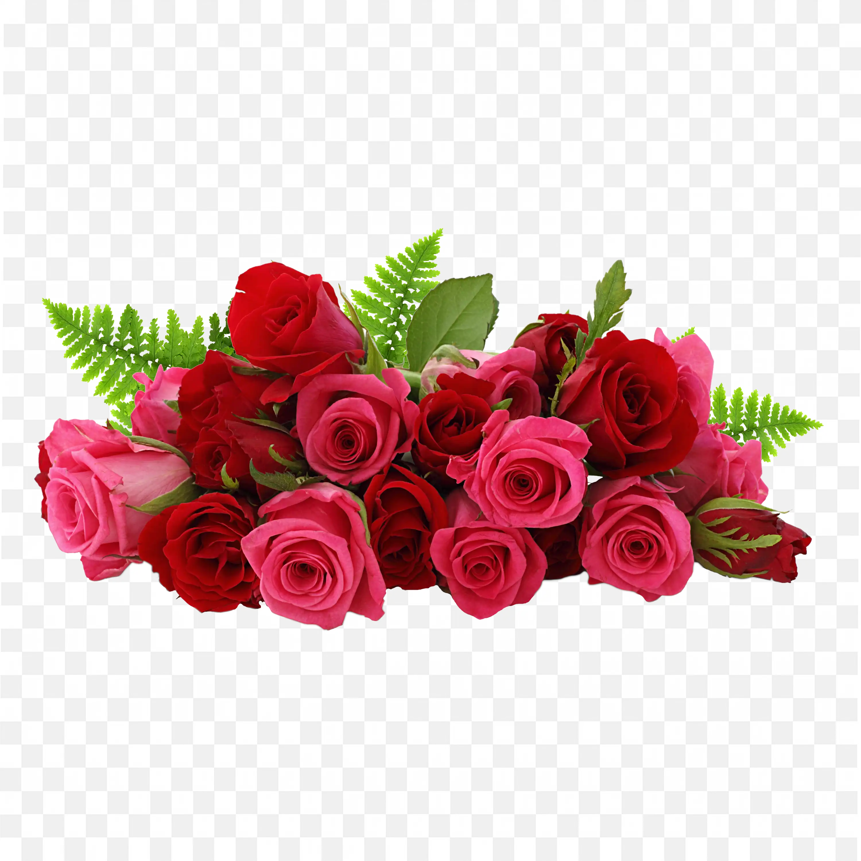 Beautiful Red Roses Bouquet PNG Flower Image Free Download