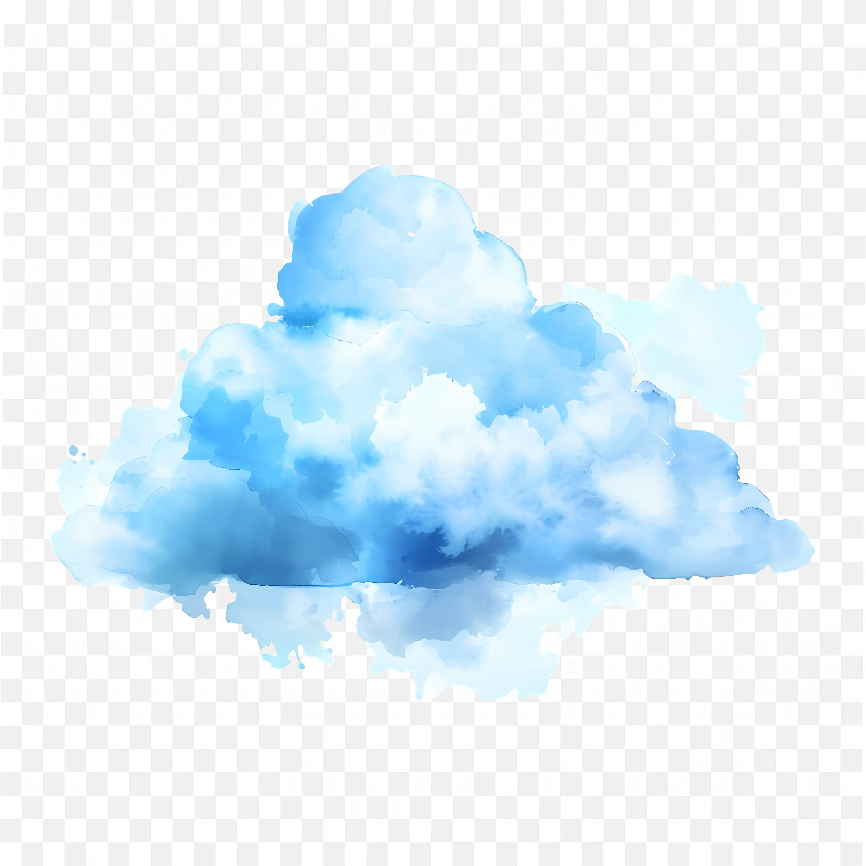Blue Cloud PNG Nature Sky Weather Art Clip Scene Design