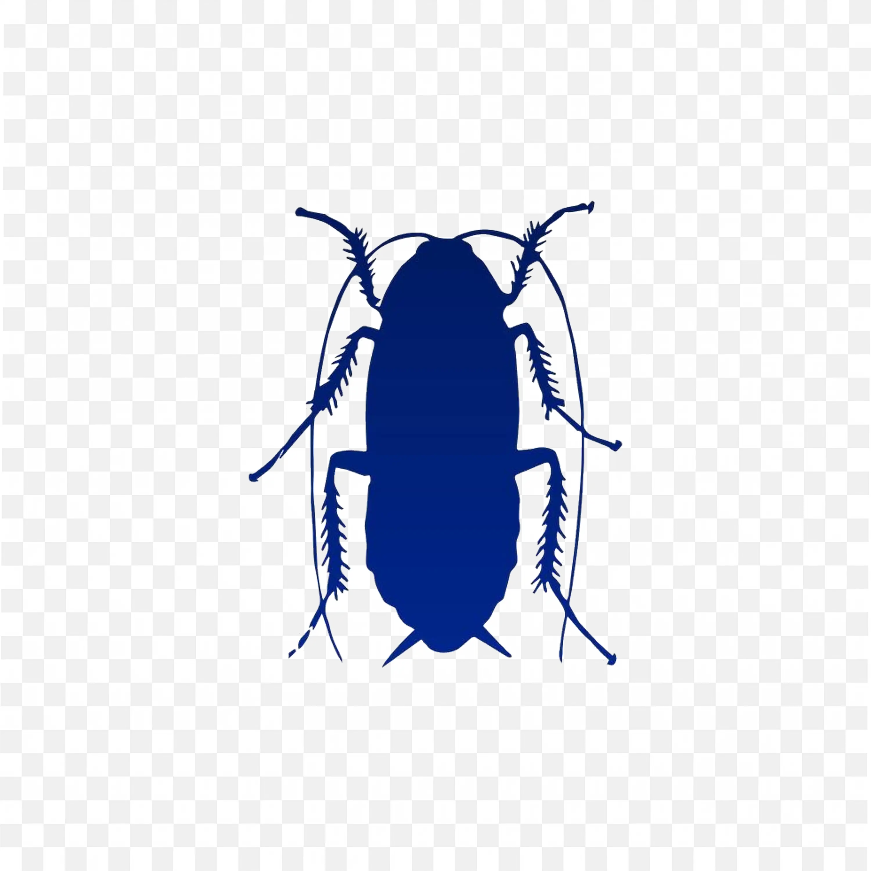 Blue Cockroach Standing Upright Side Transparent PNG