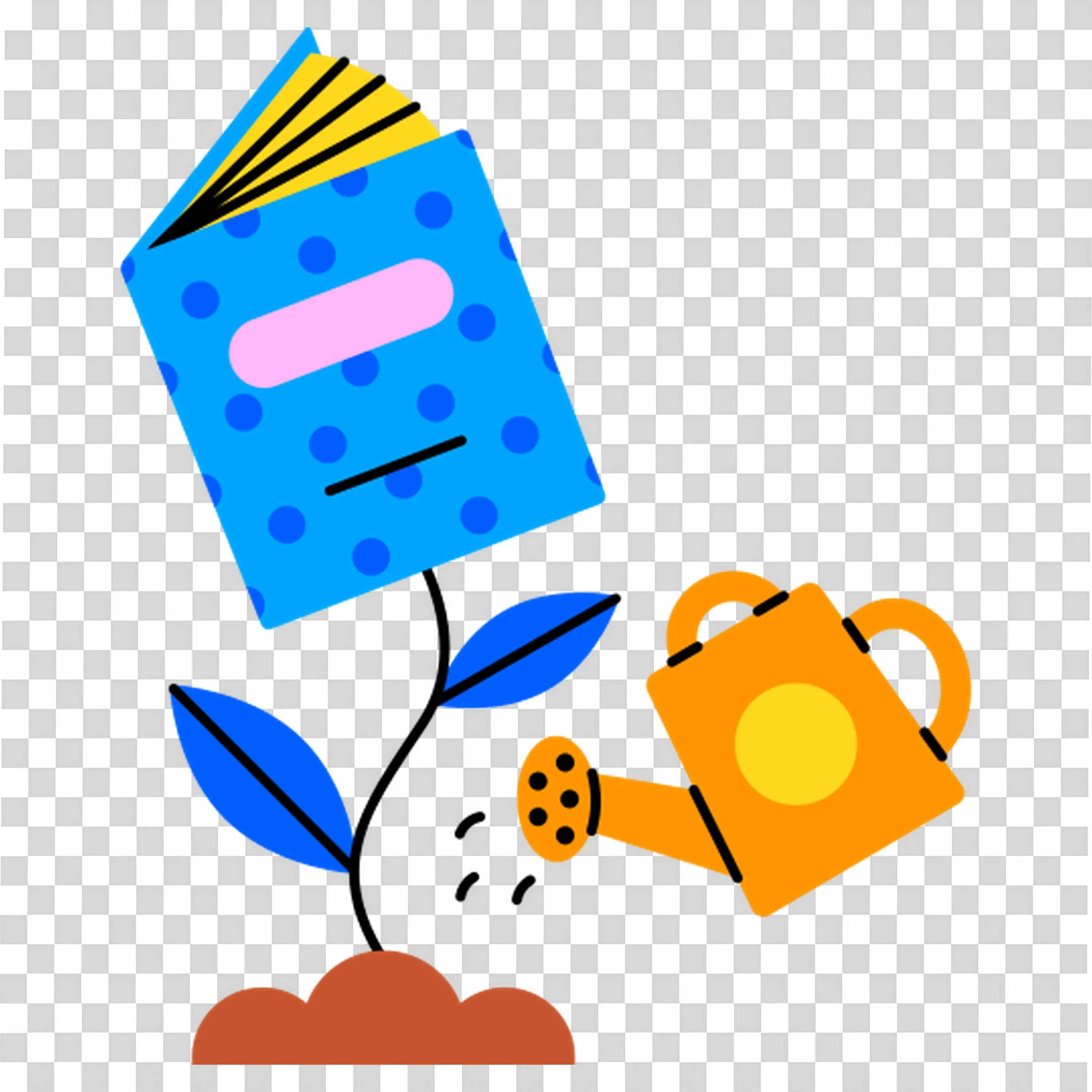 Blue Notebook and Ruler Next to An Orange Apple and Paper