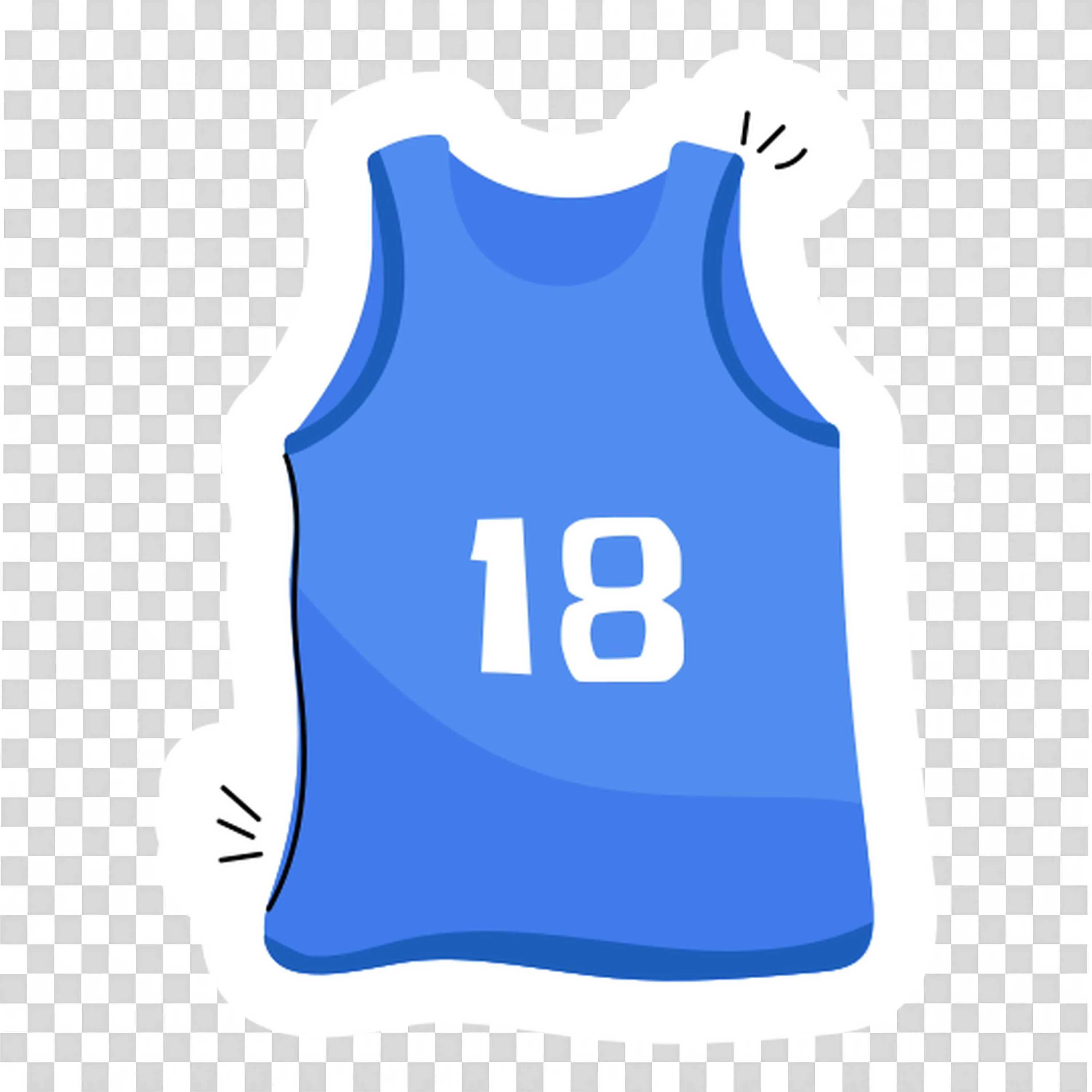 Blue Sports Jersey Shows School Team Pride and Spirit