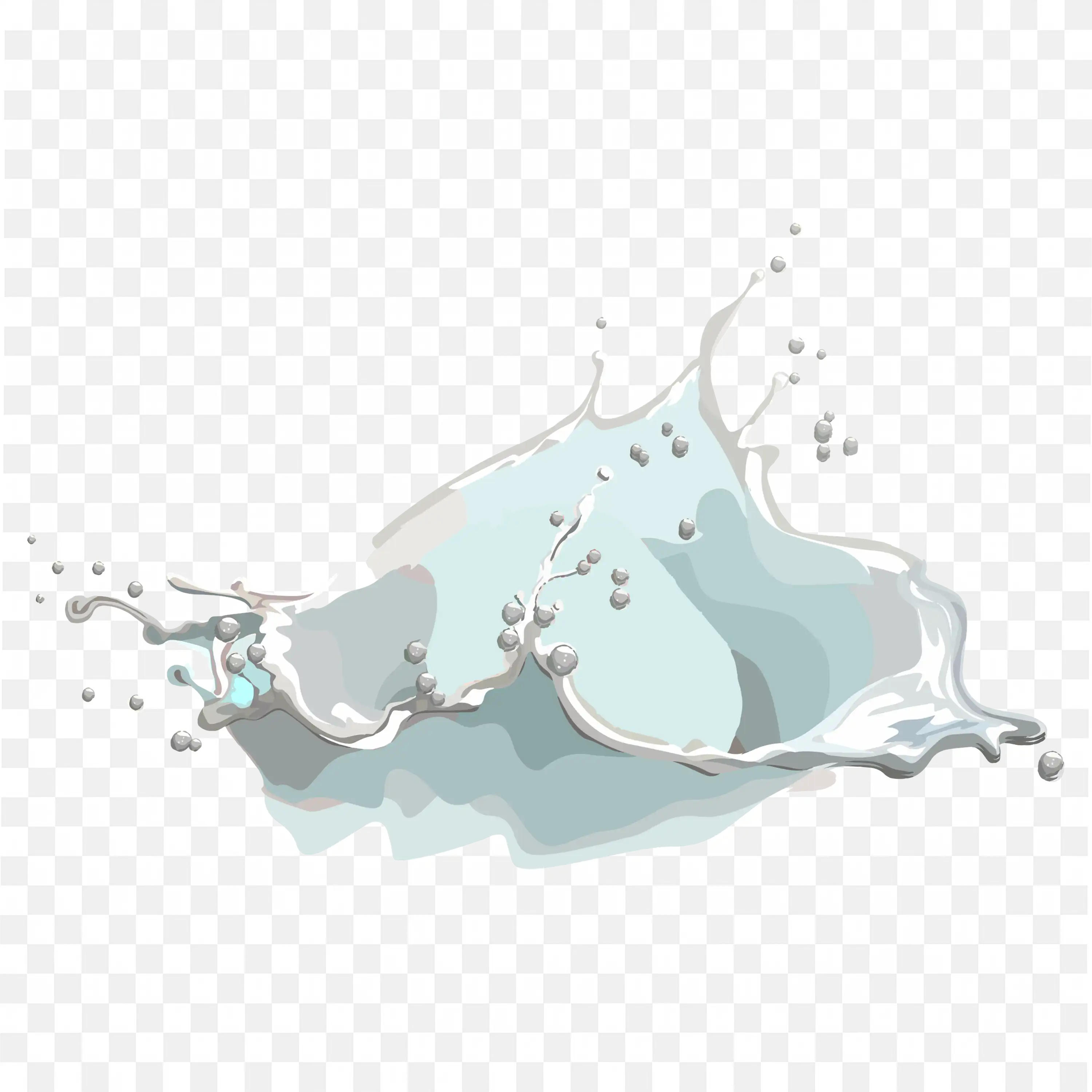 Blue Water Cloud Splash PNG Image Free Download Transparent