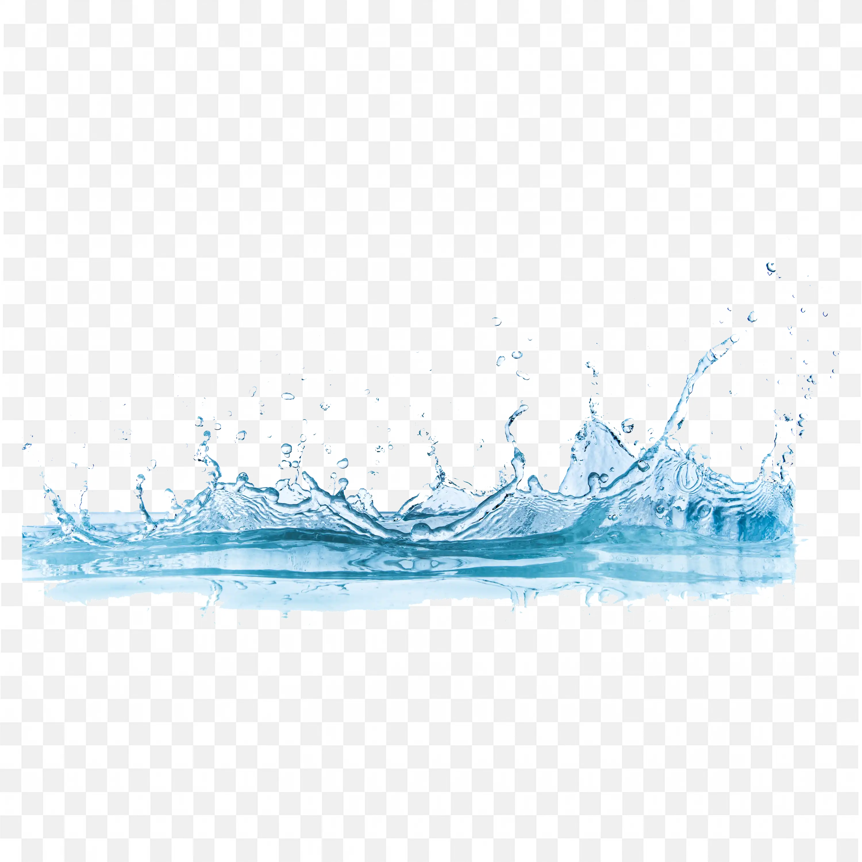 Blue Water Splash PNG Image Free Download Transparent