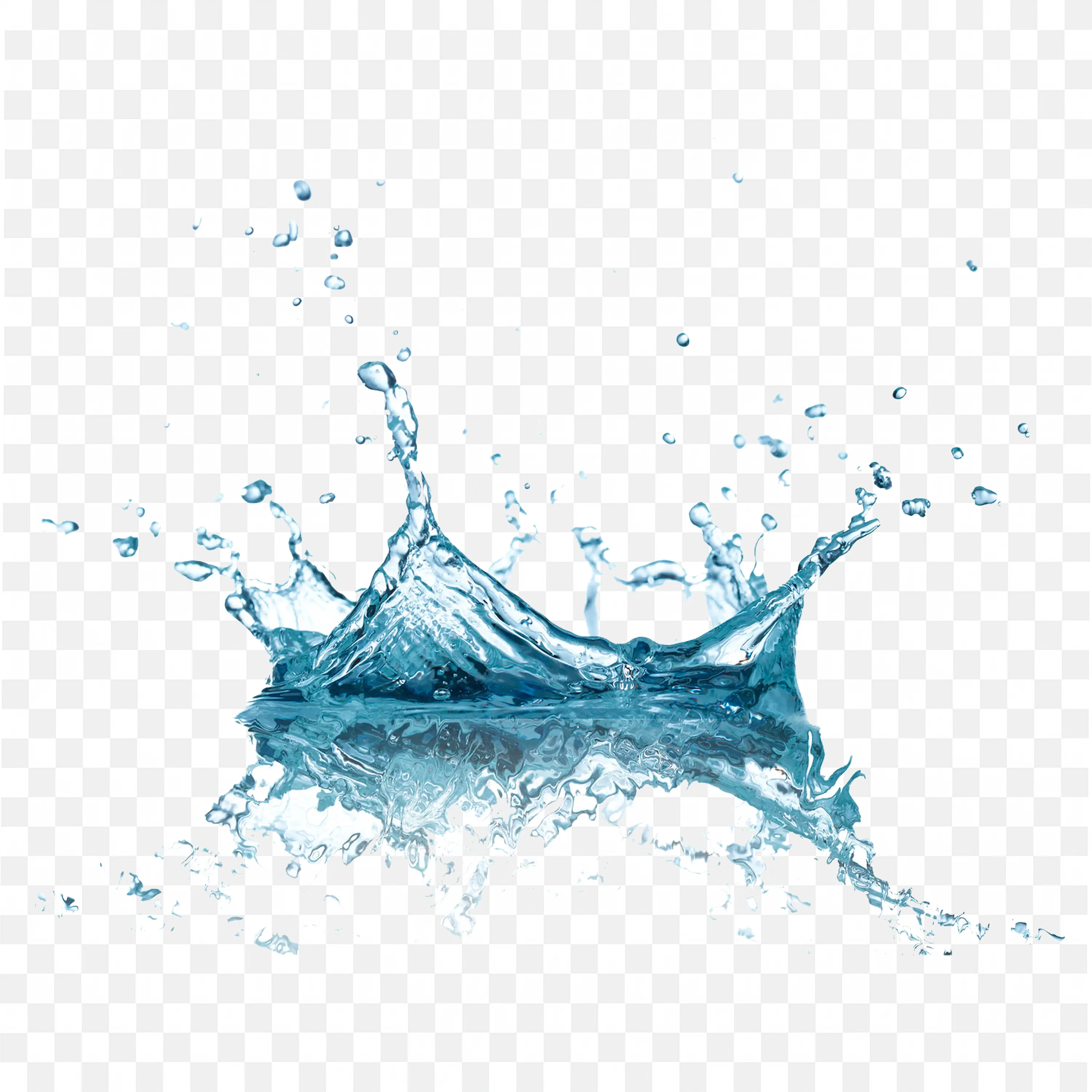 Blue Water Splash Large PNG Image Free Download Transparent
